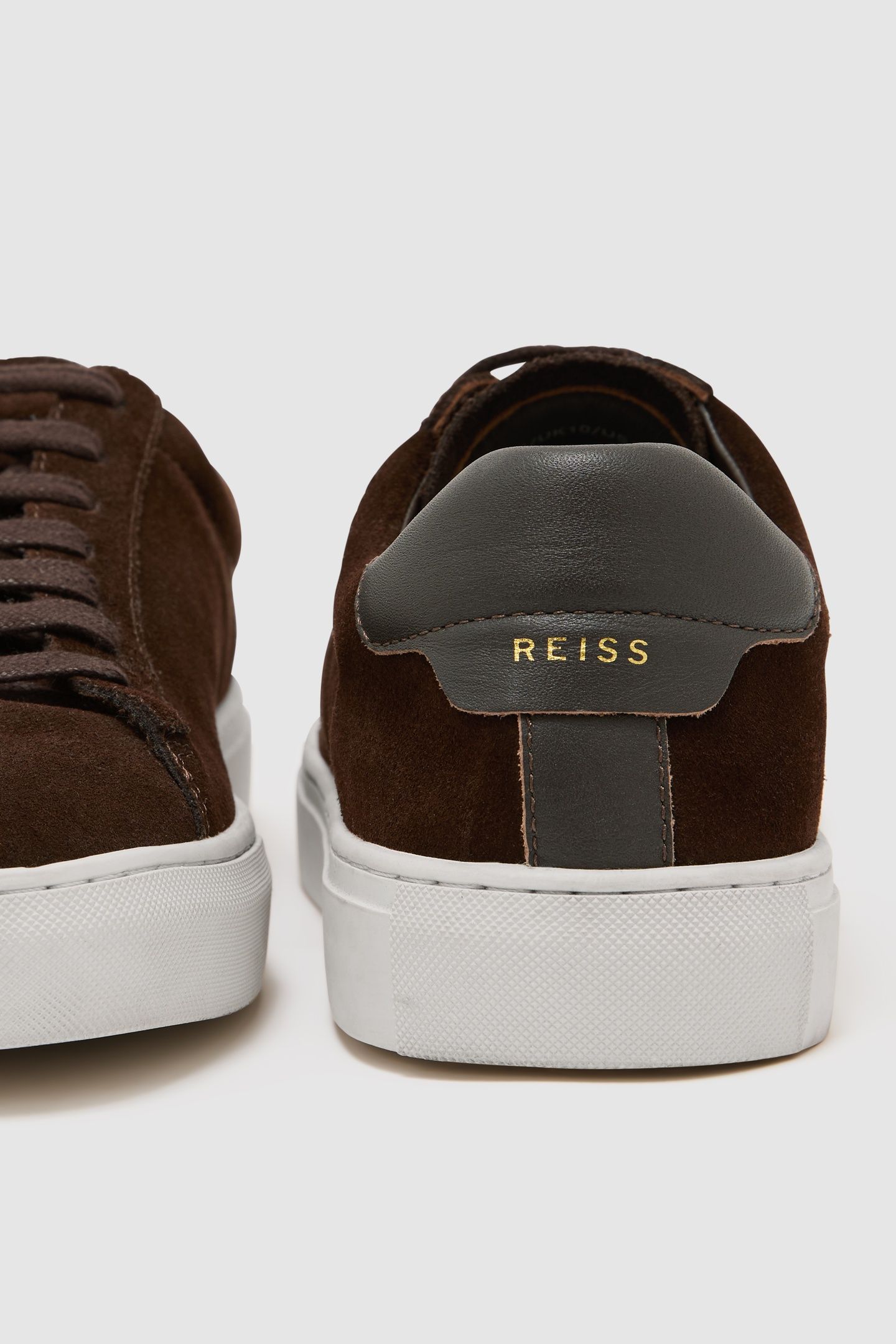NUBUCK LOW TOP TRAINER CHOCOLATE BROWN 5