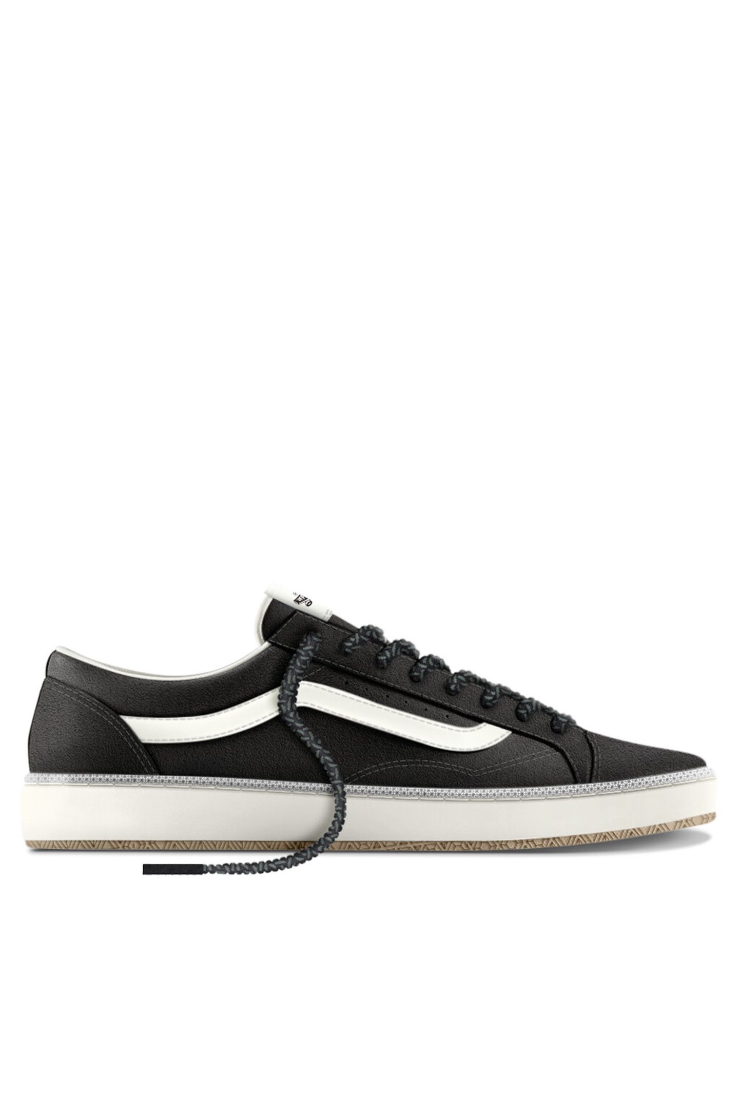 UNISEX OLD SKOOL 36 CUP HAIRY SUEDE BLACK 1