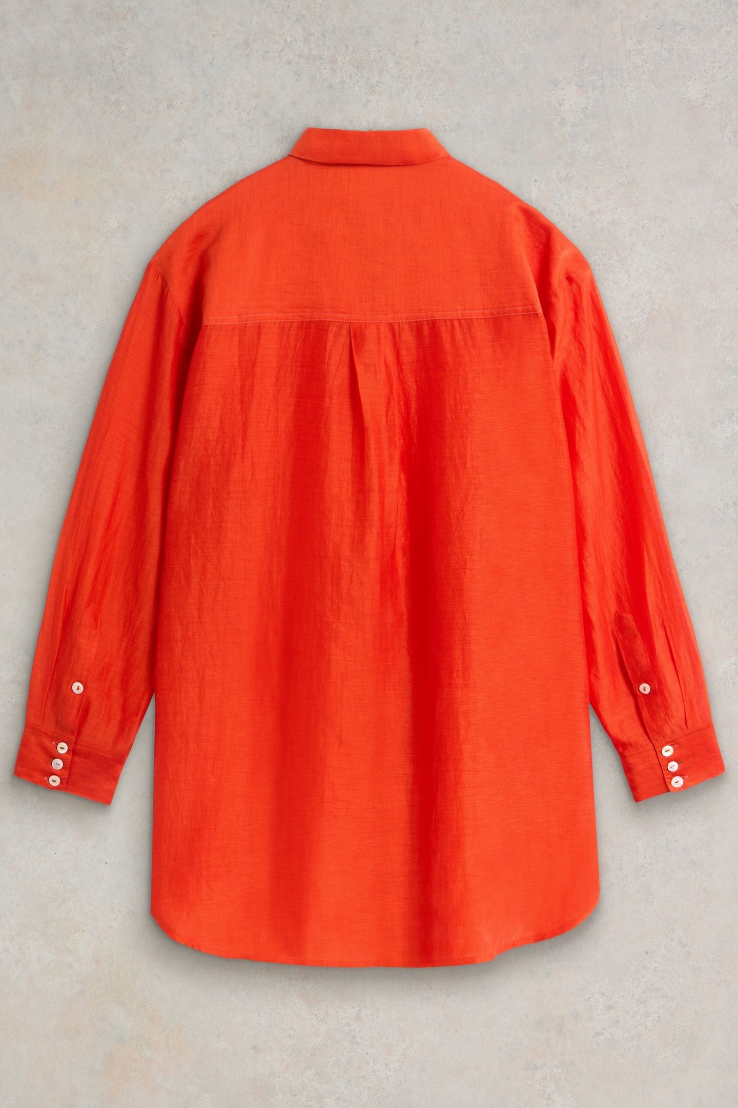 DELILAH COTTON SILK SHIRT BRT ORANGE 4