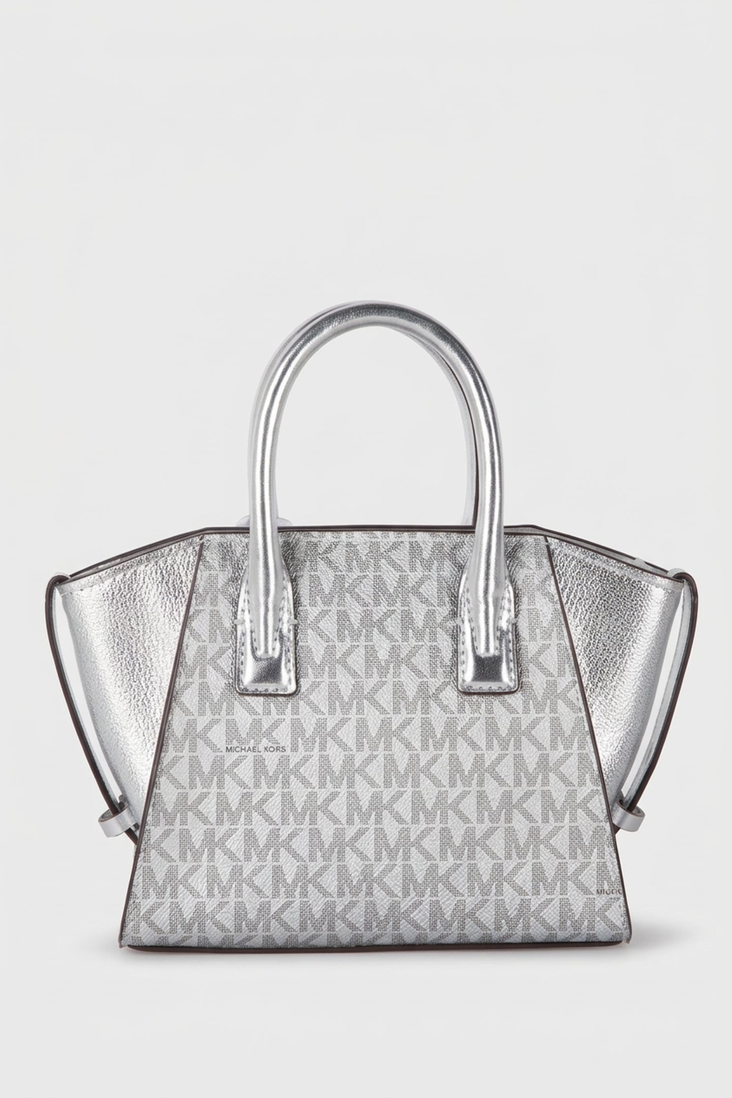 EXTRA SMALL SATCHEL CROSSBODY SILVER 2