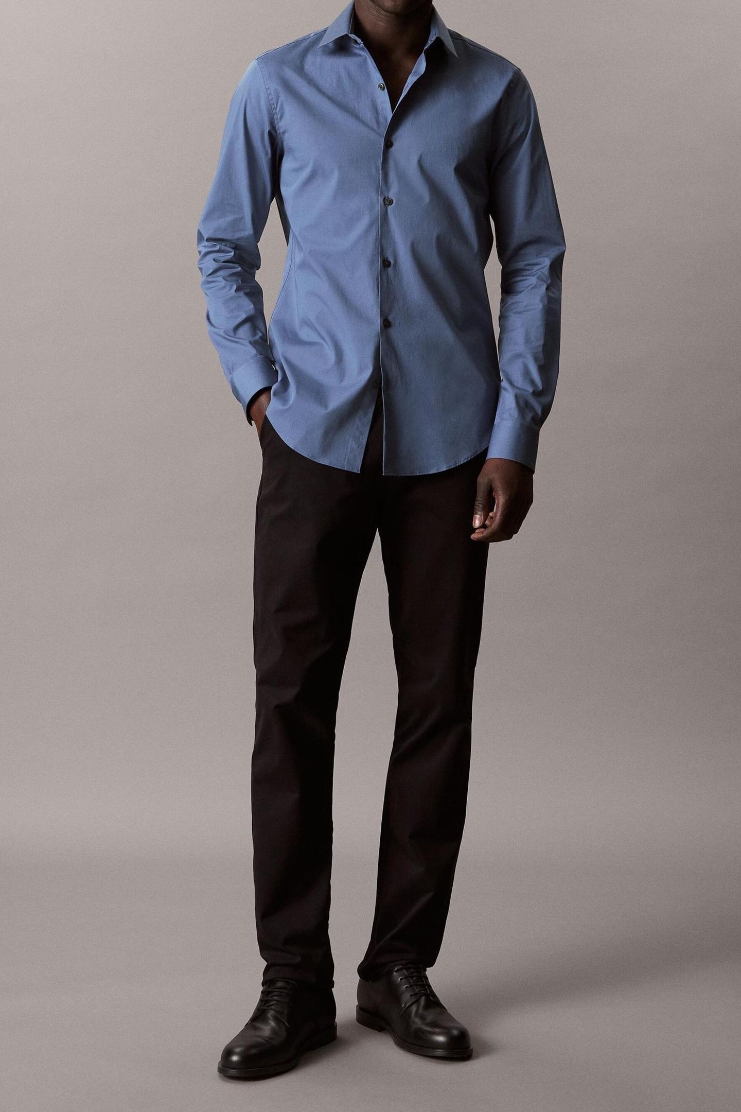 SLIM ESSENTIAL POPLIN SHIRT 1