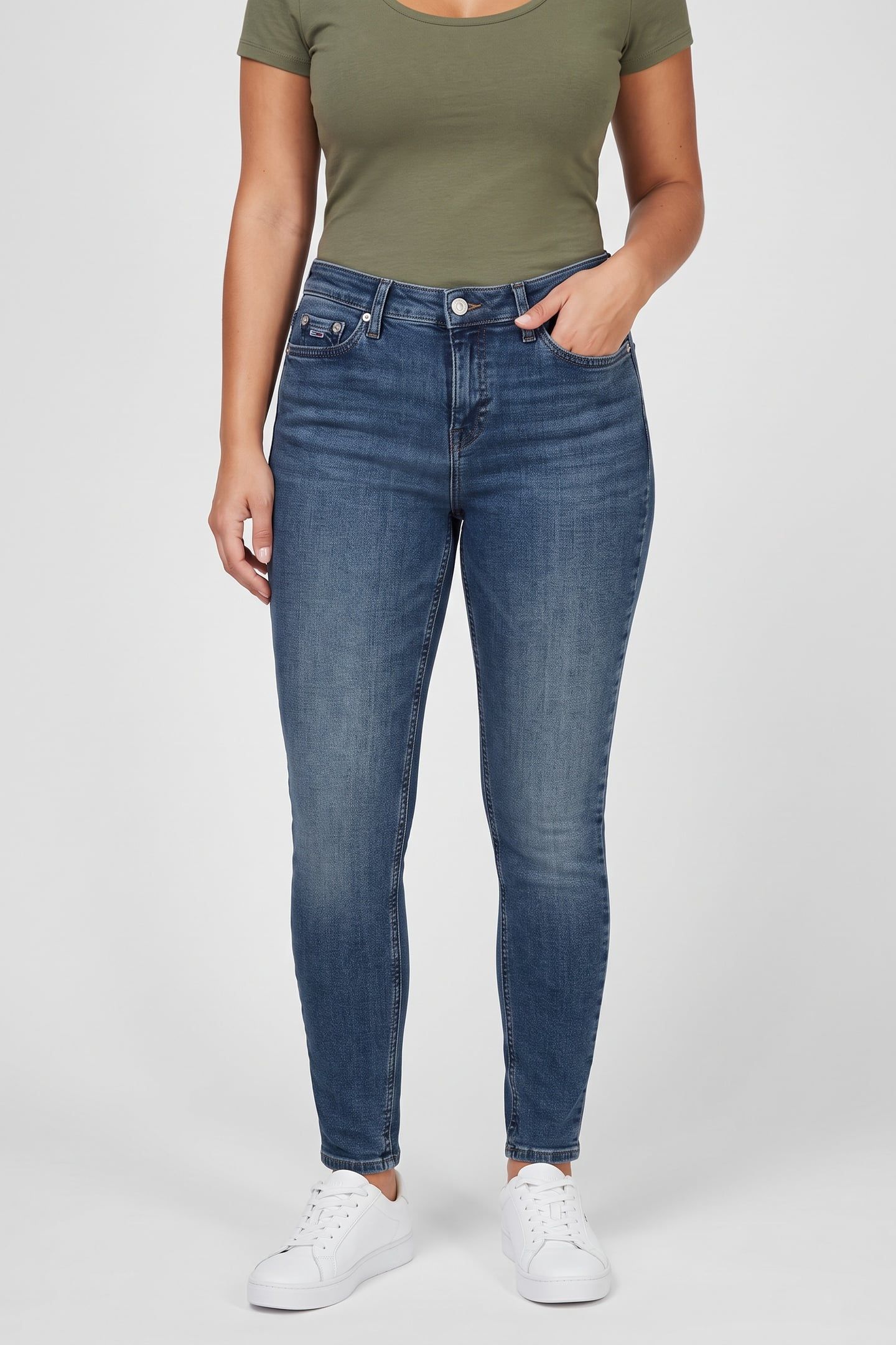 NORA MD SKINNY ANKLE SPLT DENIM BLACK 1