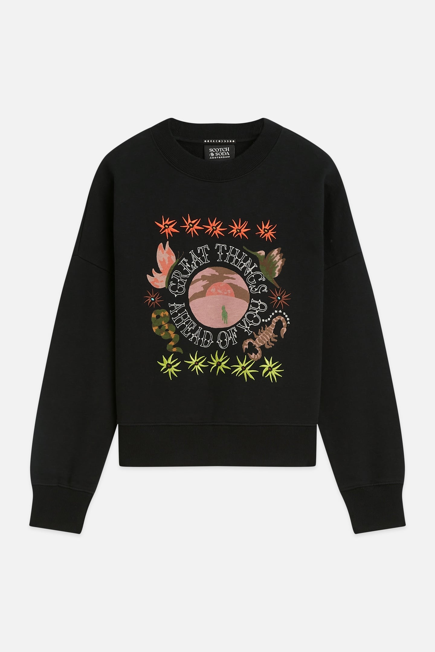 ARTWORK RELAXED-FIT SWEATSHIRT METEORITE 4