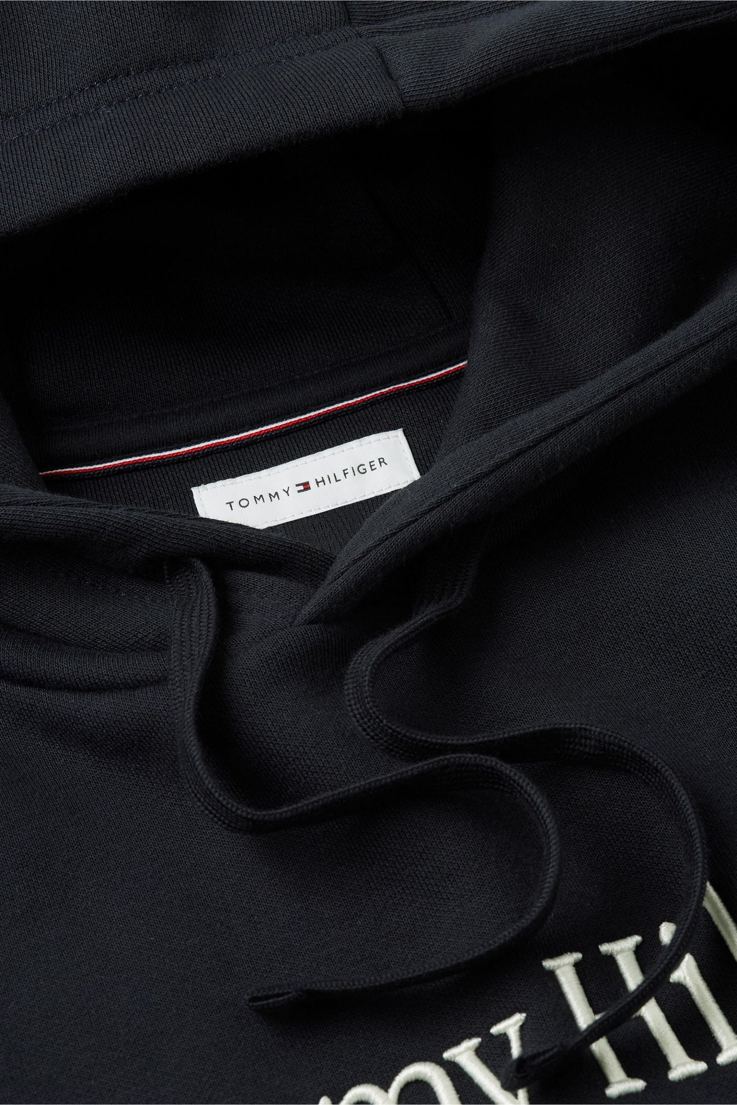 TOMMY EMBRO FLAG HOODIE NAVY BLUE 7