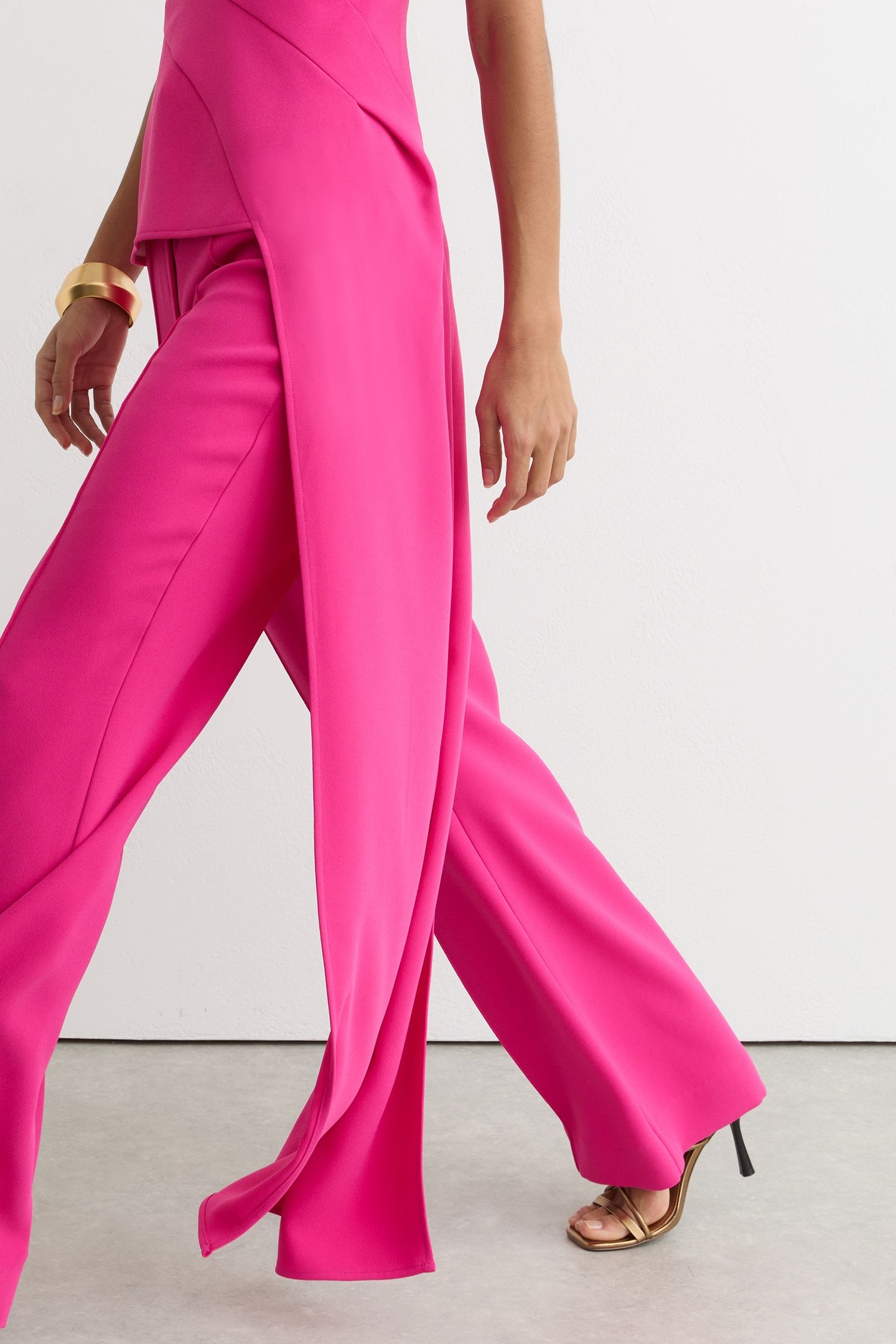 DRAPE OCCASION TOP BRIGHT PINK 5