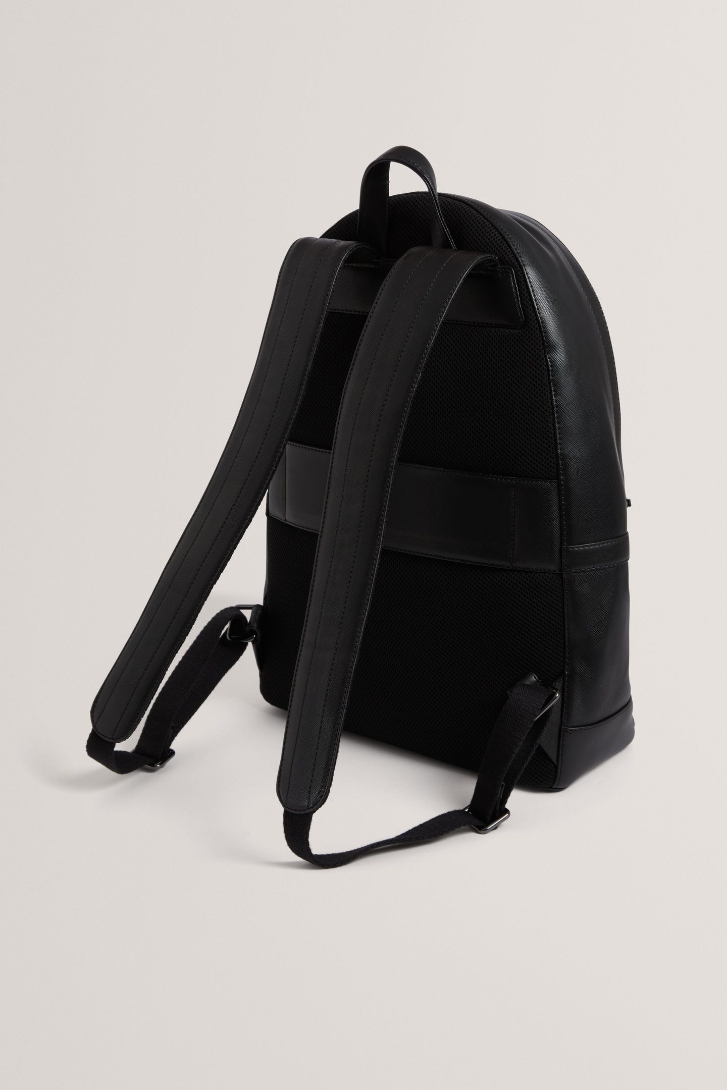 TIE BAR DETAIL PU BACKPACK BLACK 3