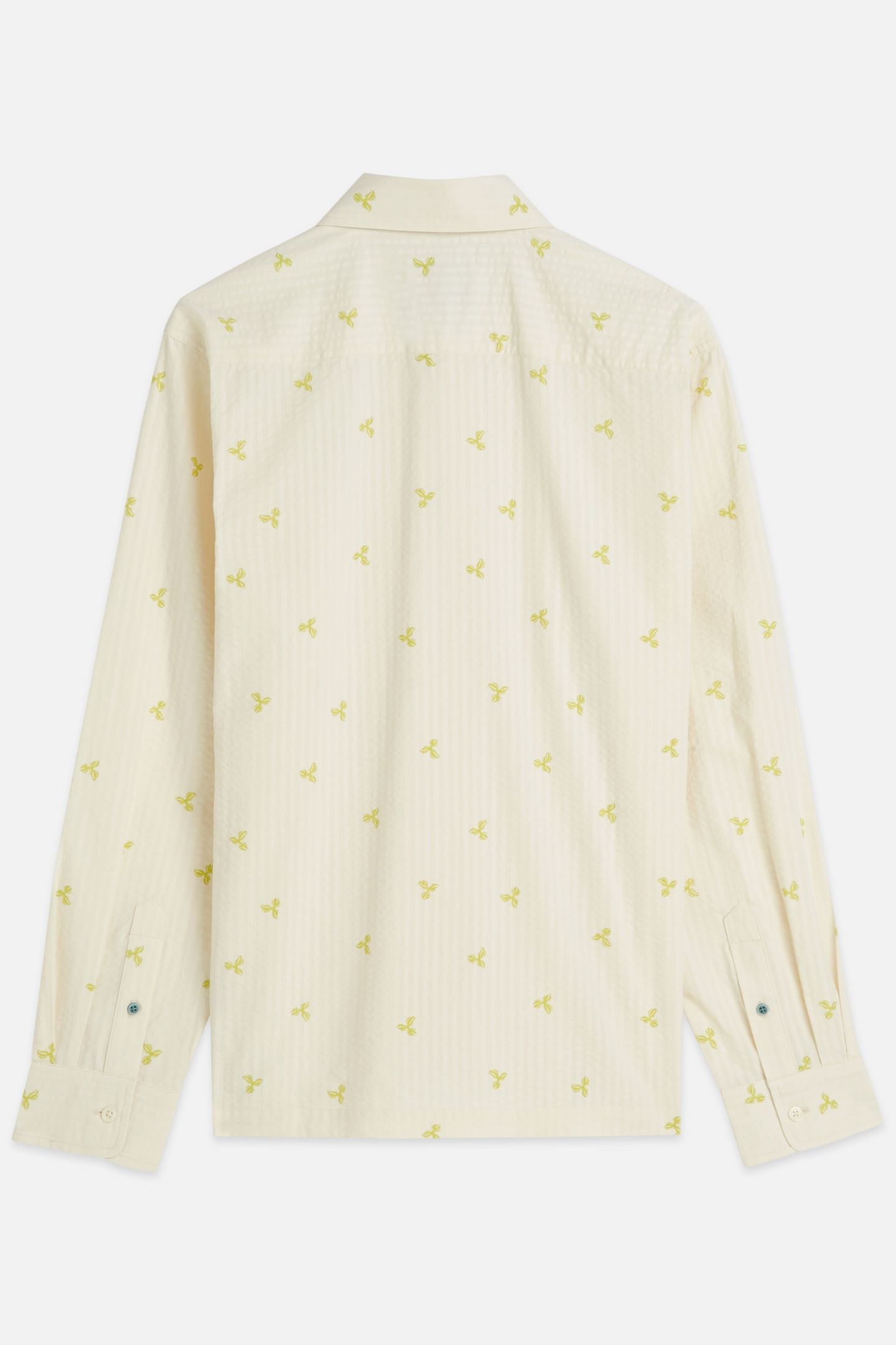 PRINTED SEERSUCKER RELAXEDFIT SHIRT WHITE TRADITIONAL 2
