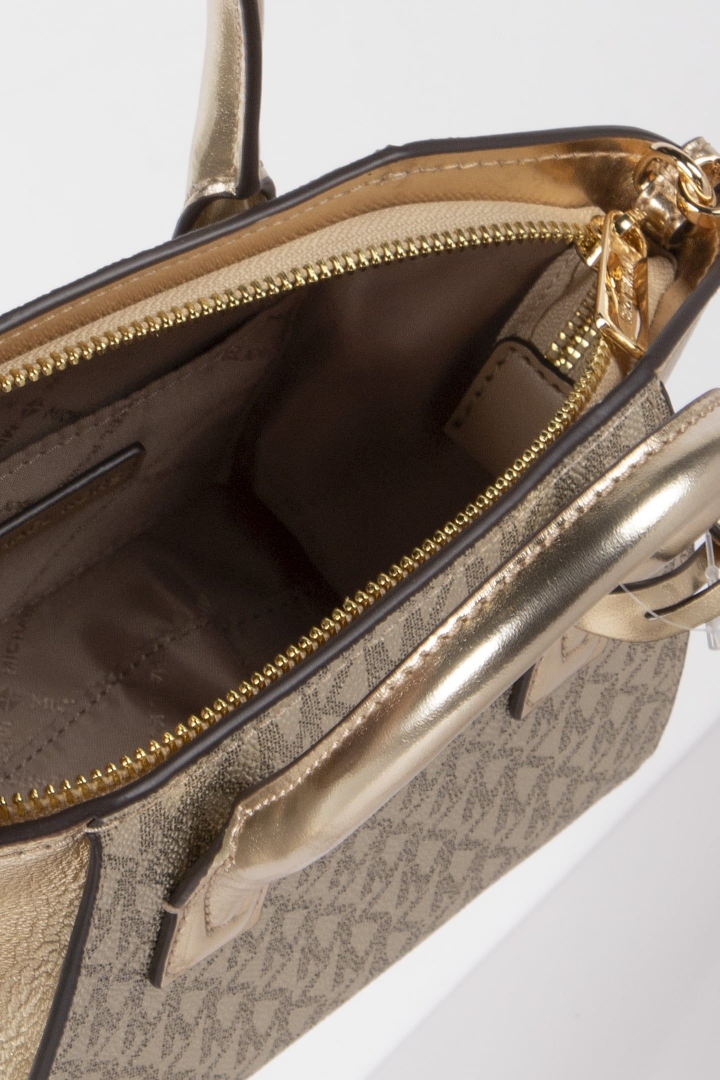 EXTRA SMALL SATCHEL CROSSBODY PALE GOLD 5