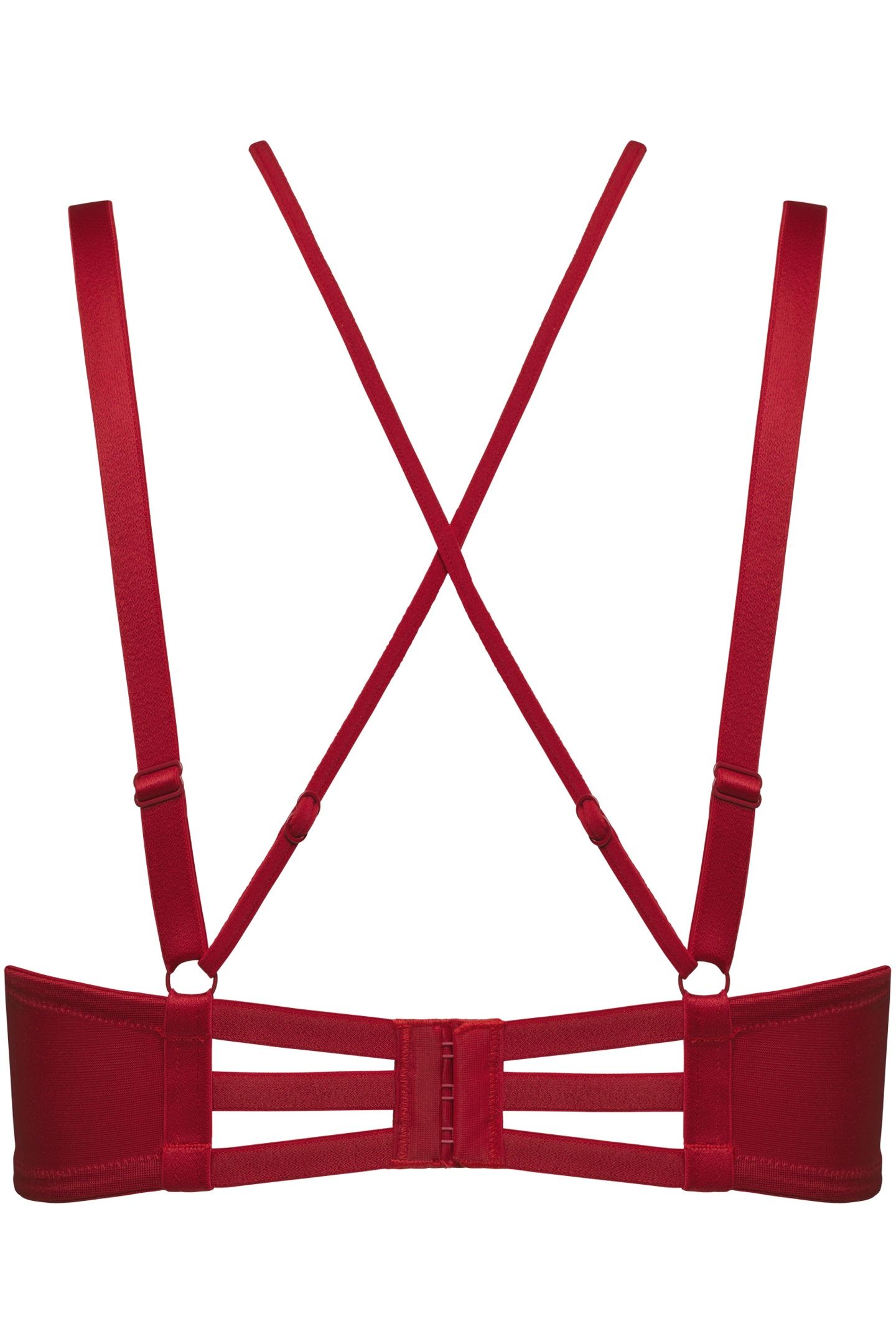 THE ART OF LOVE RED HEART PLUNGE BALCONY BRA 4