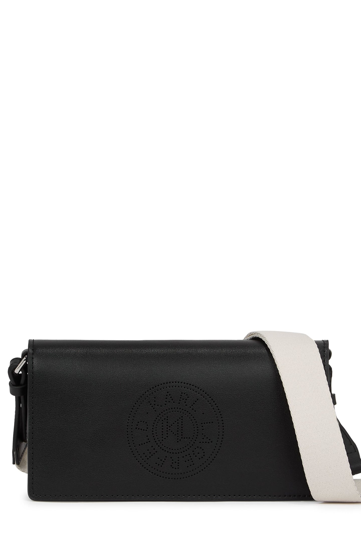 CIRCLE MINI FLAP BAG BLACK-NICKEL 4