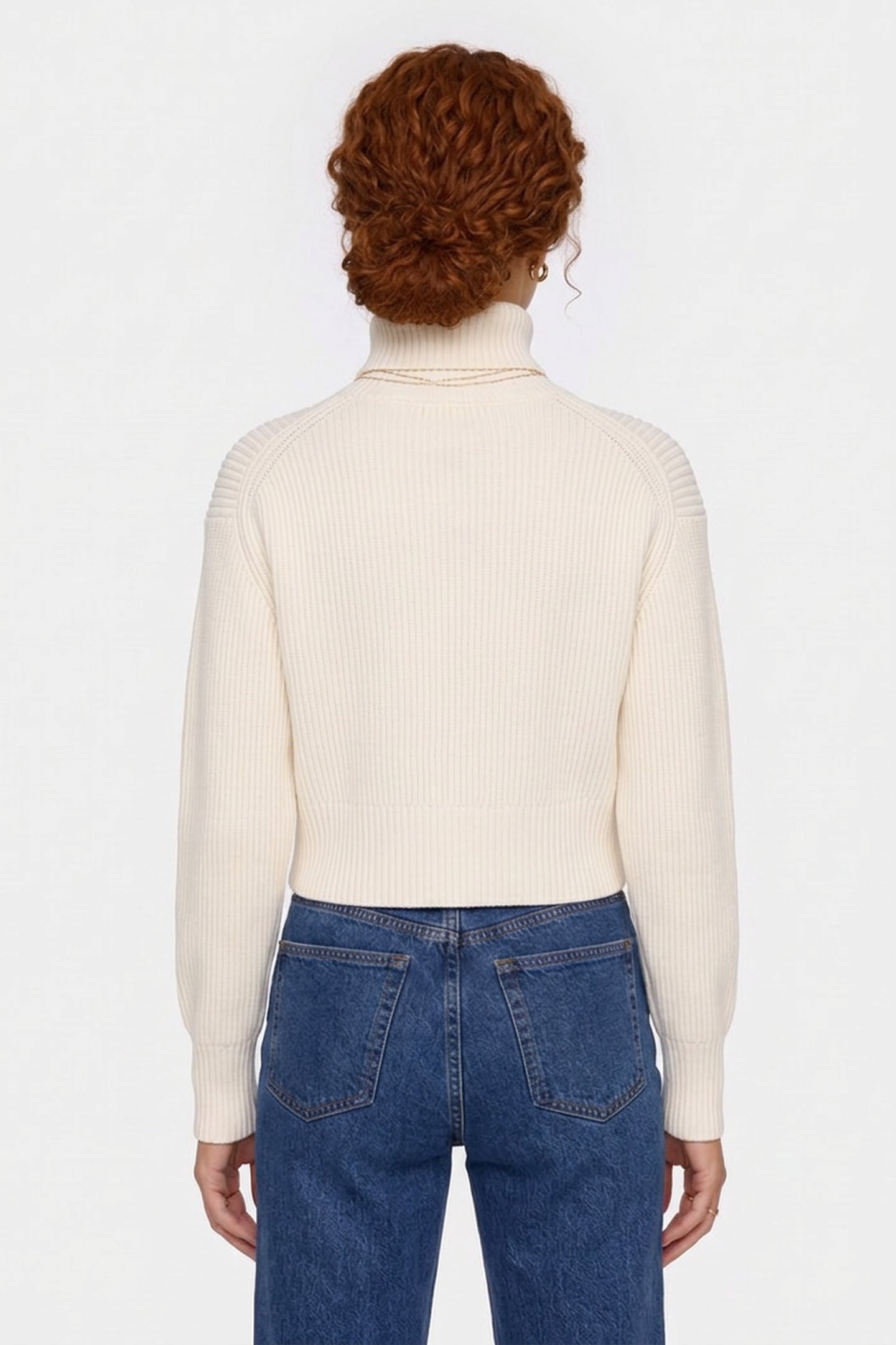 BLOWN UP LOOSE SWEATER IVORY 2
