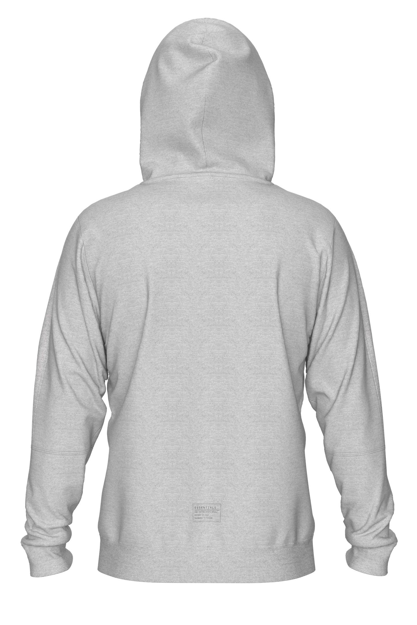 UNISEX TEAM ESSENTIAL SWEAT SHIRT MEDIUM GREY HEATHER 4