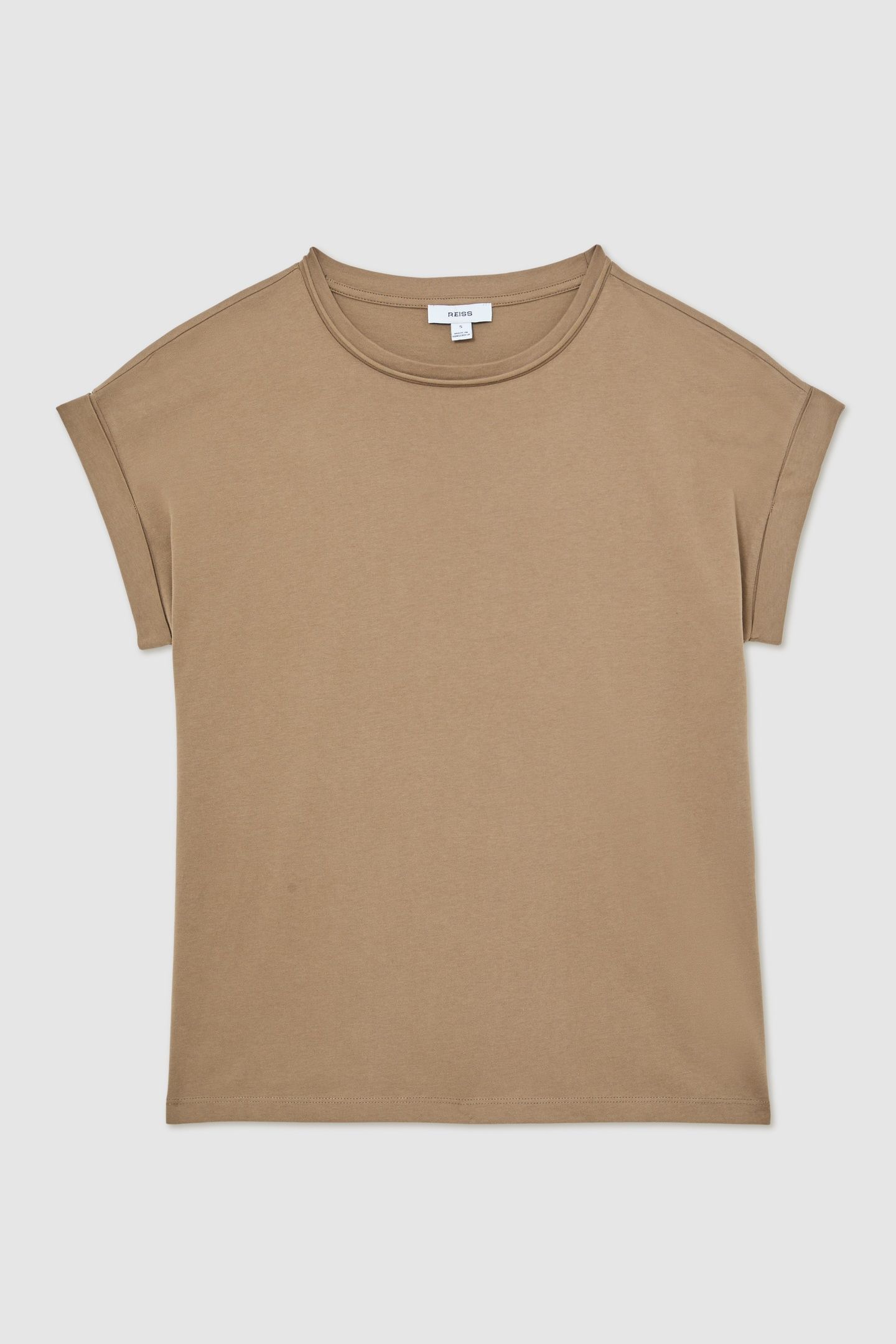 COTTON CREW TEE TAUPE NEUTRAL 4