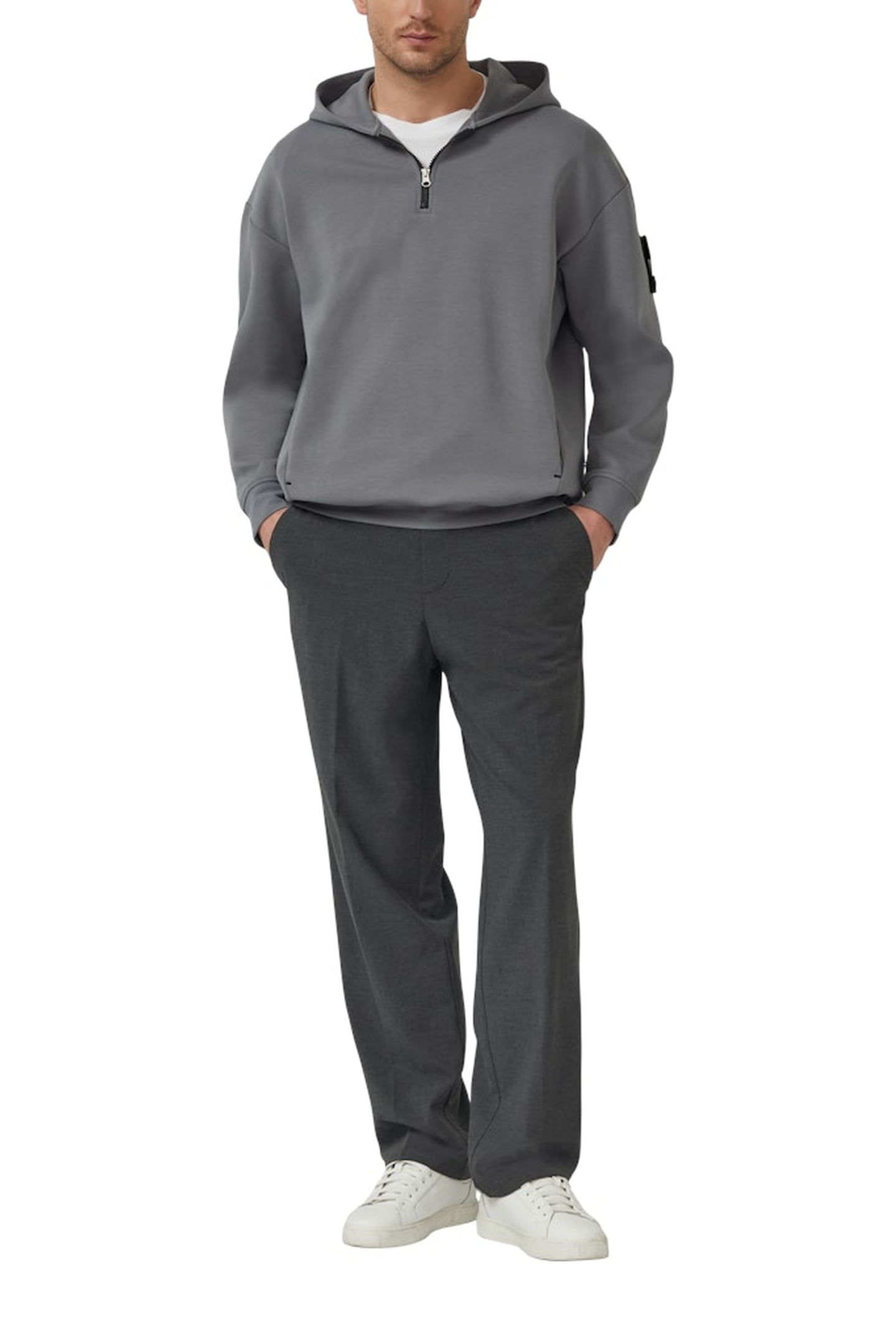 S.OLIVER SWEATSHIRTS GREY/BLACK 3