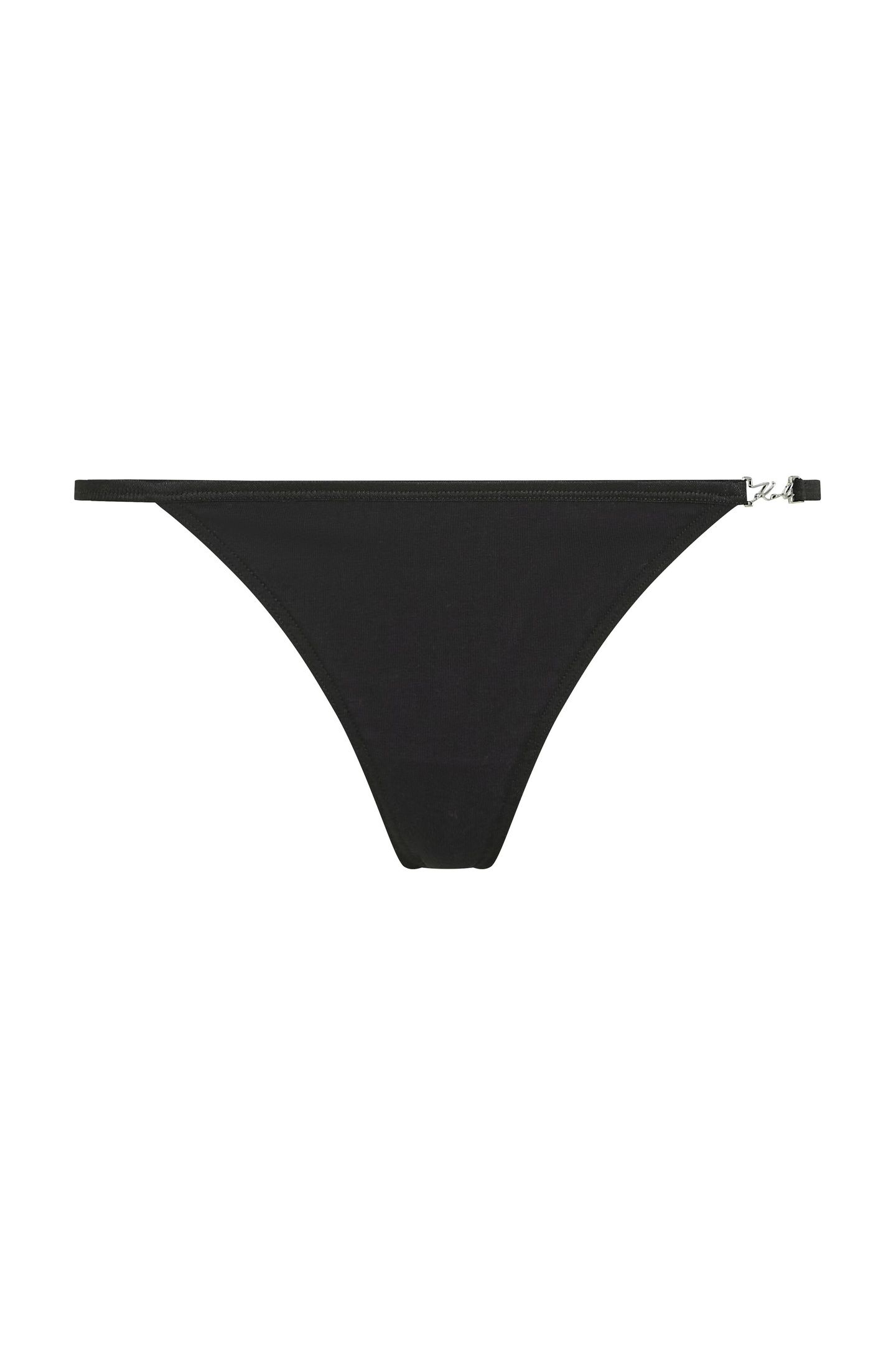 SIGNATURE HIGH LEG THONG BLACK 4