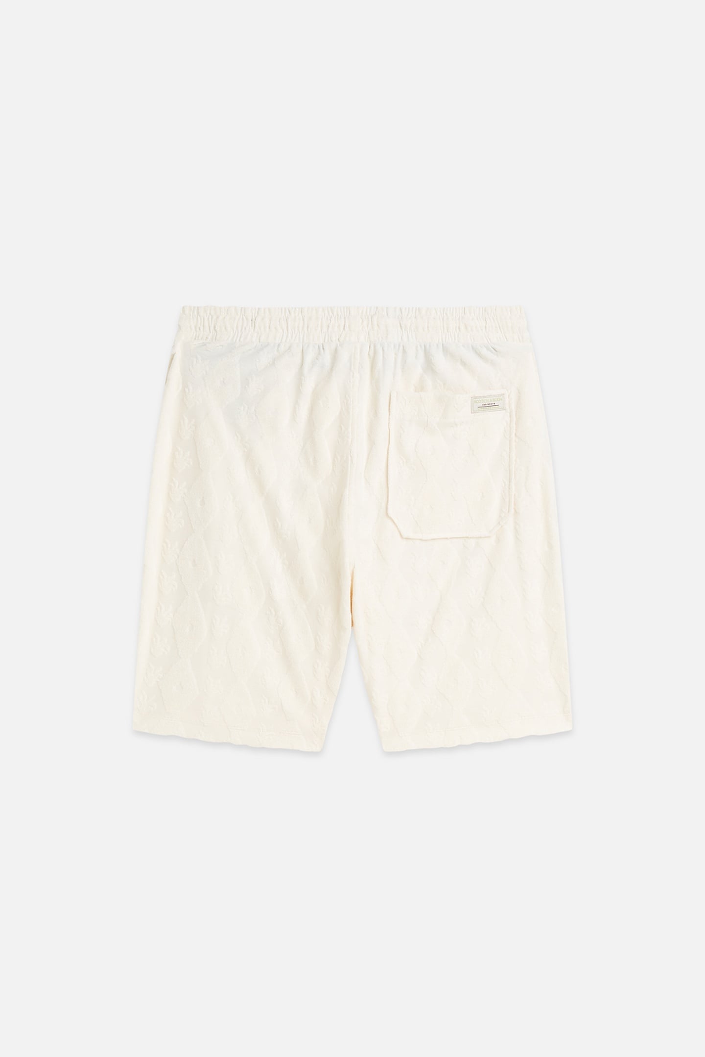 FAVE TERRY JACQUARD RELAXED-FIT BERMUDA SHORTS LIGHT BEIGE 5