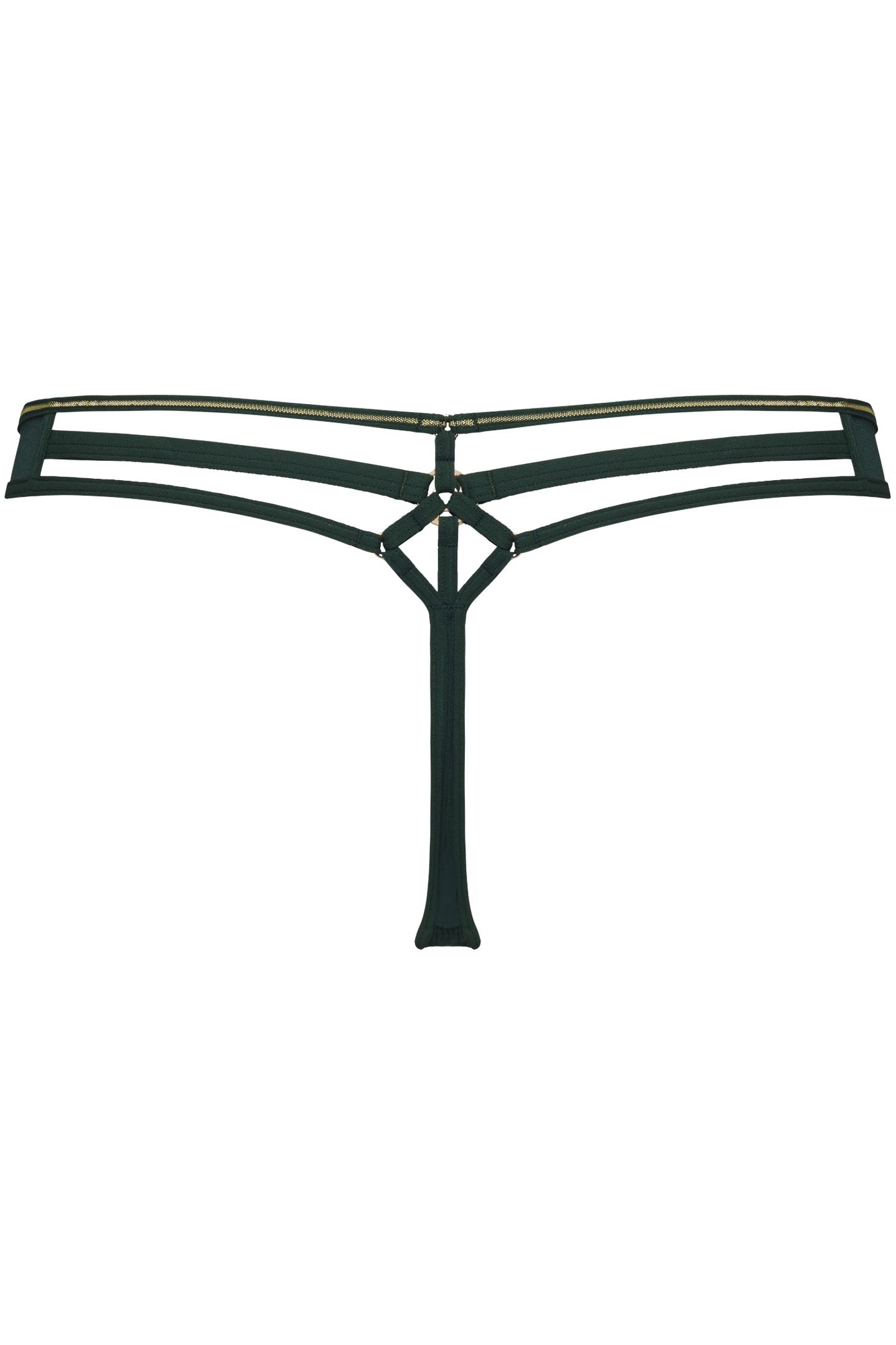 SPACE ODYSSEY FOREST GREEN THONG 4
