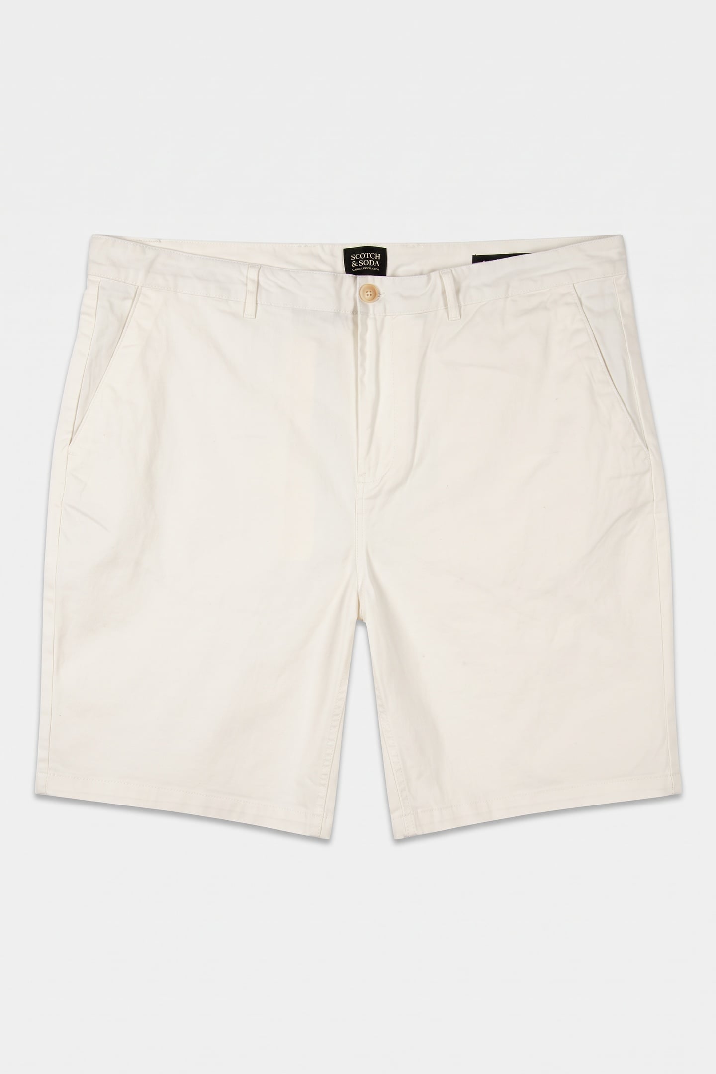 CORE STUART COTTON-BLEND TWILL REGULAR-FIT SHORT OFF WHITE 3