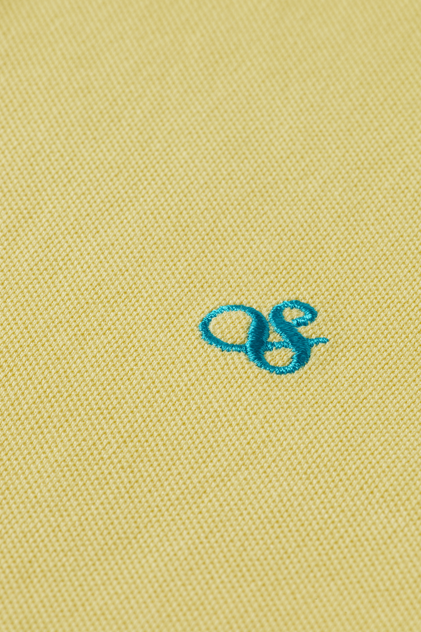 SEASONAL CORE PIQUE CHEST LOGO POLO MED YELLOW 3