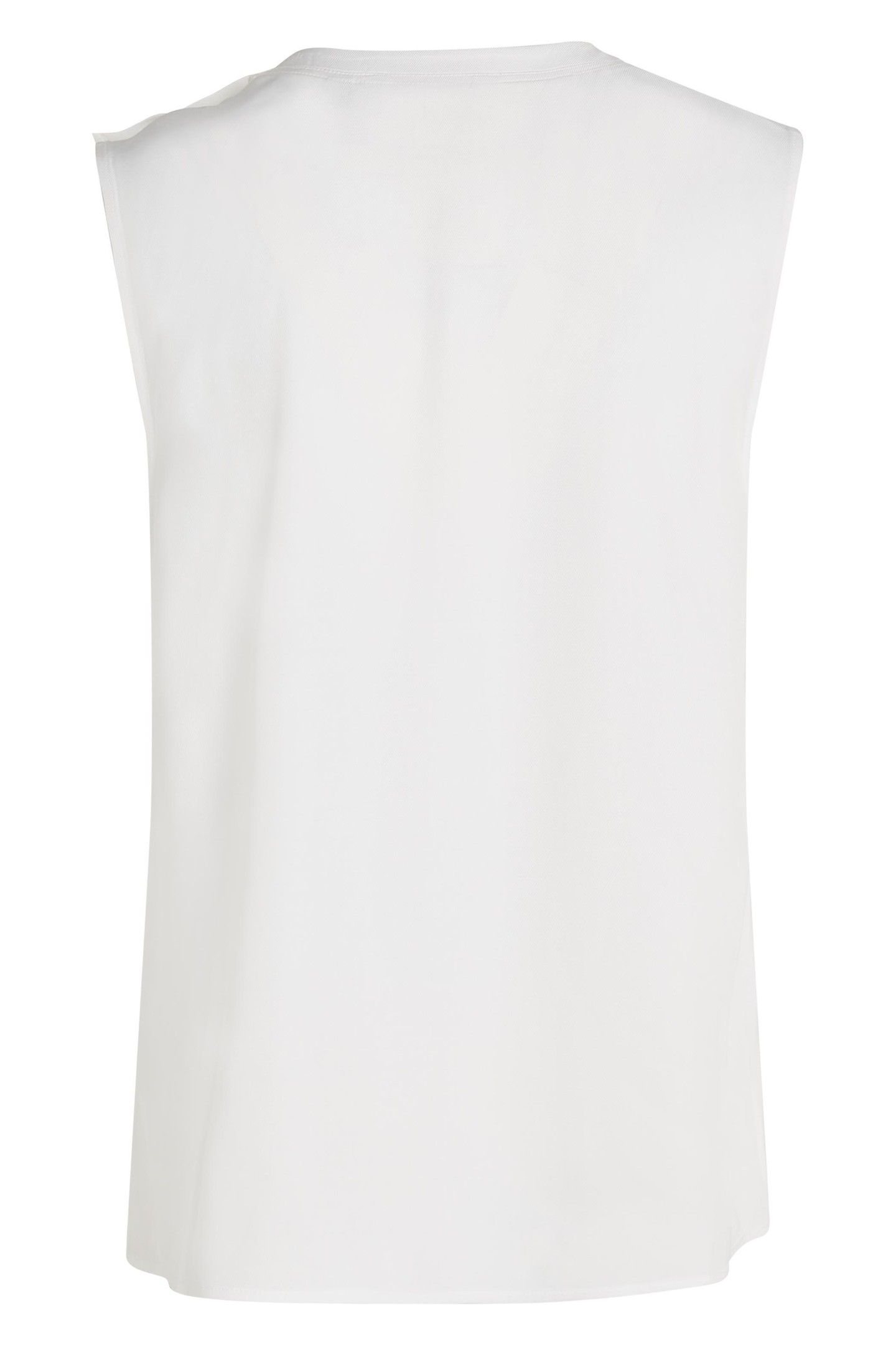 GOLD BUTTON SLEEVE TOP ECRU 2