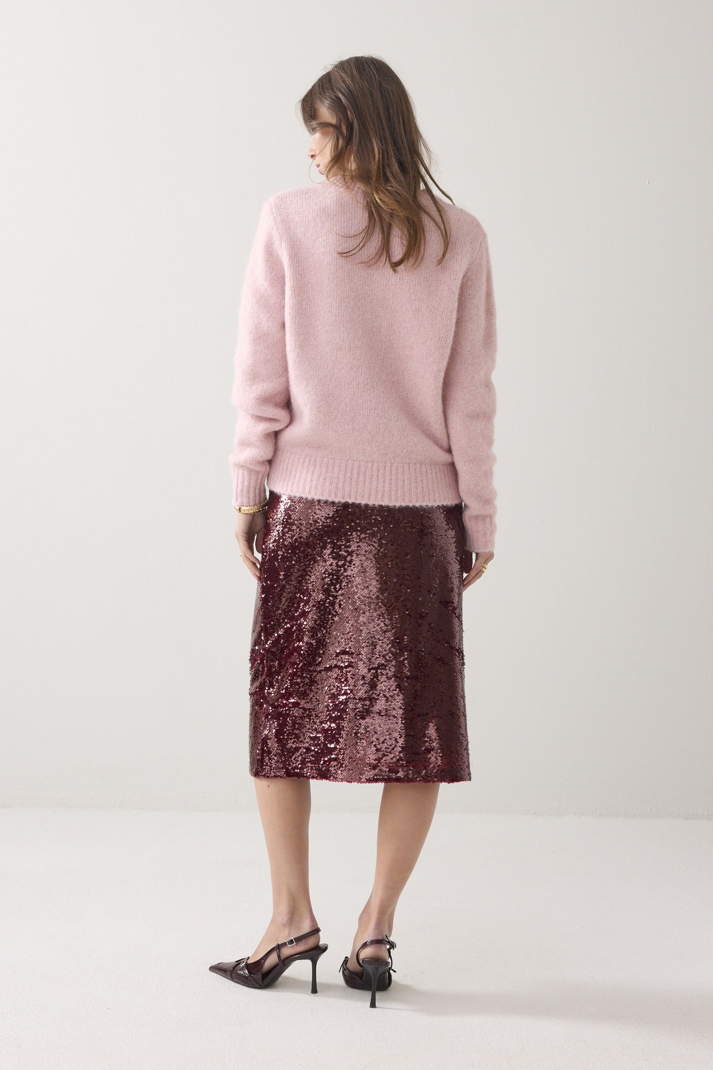 SKIRT SEQUINS REDS 2
