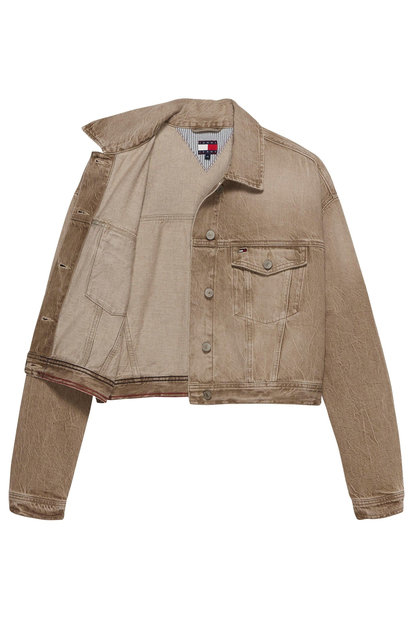 OVERSIZED CROP TRUCKER JACKET DENIM COLOR 5