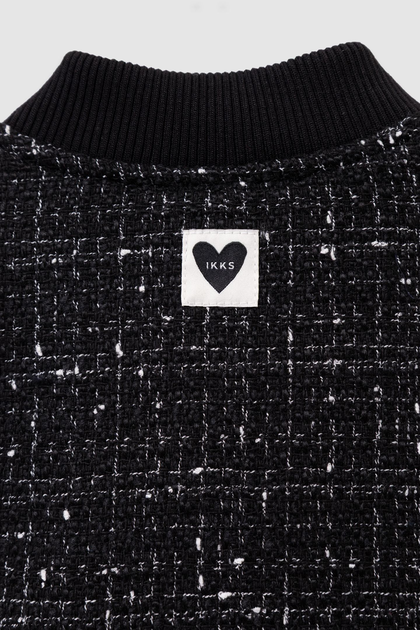 GIRLS’ BLACK TWEED-LOOK JACKET 3