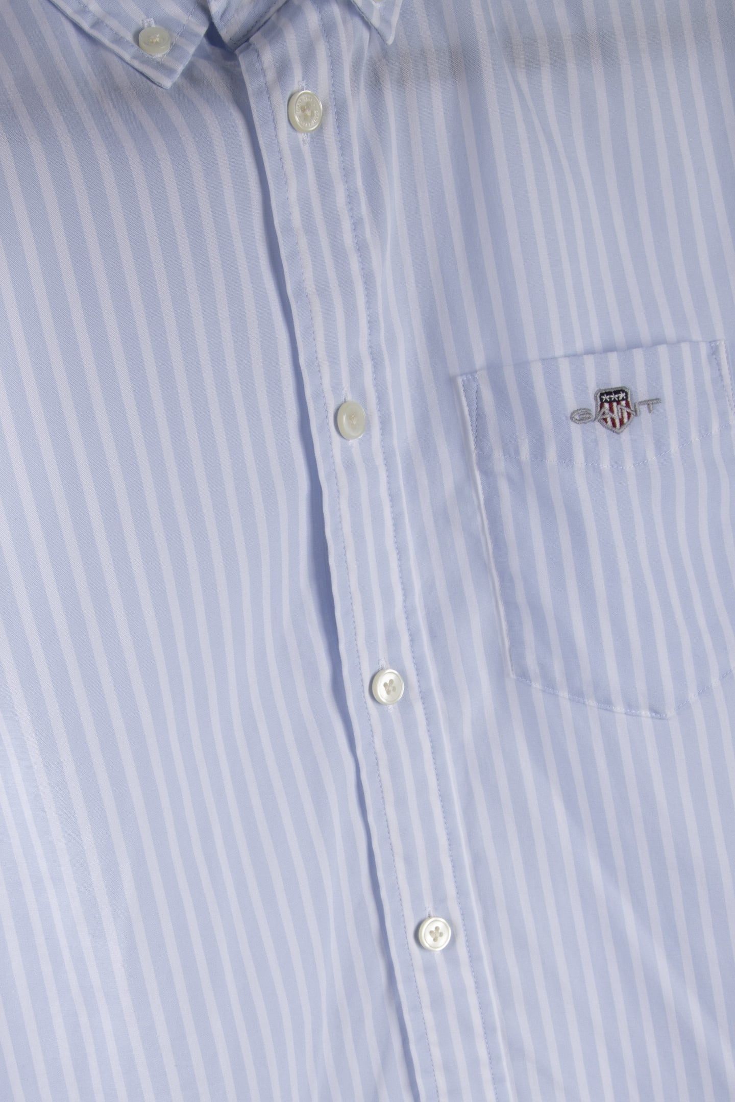 TEEN UNISEX STRIPED SHIELD POPLIN SHIRT LIGHT BLUE 5