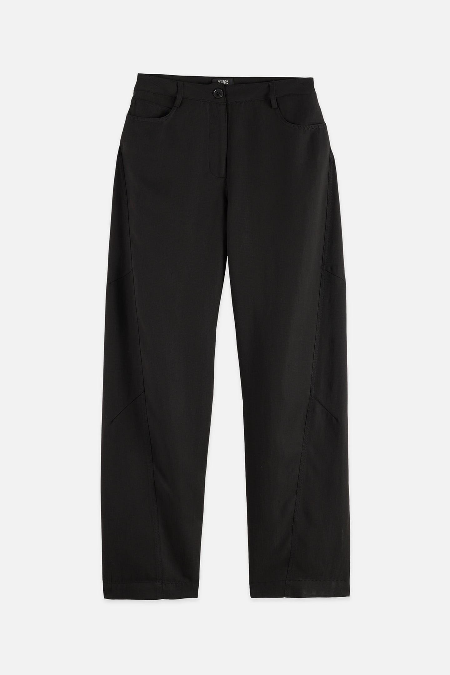 LOTUS - HIGH RISE BARREL LEG TWILL PANTS METEORITE 4