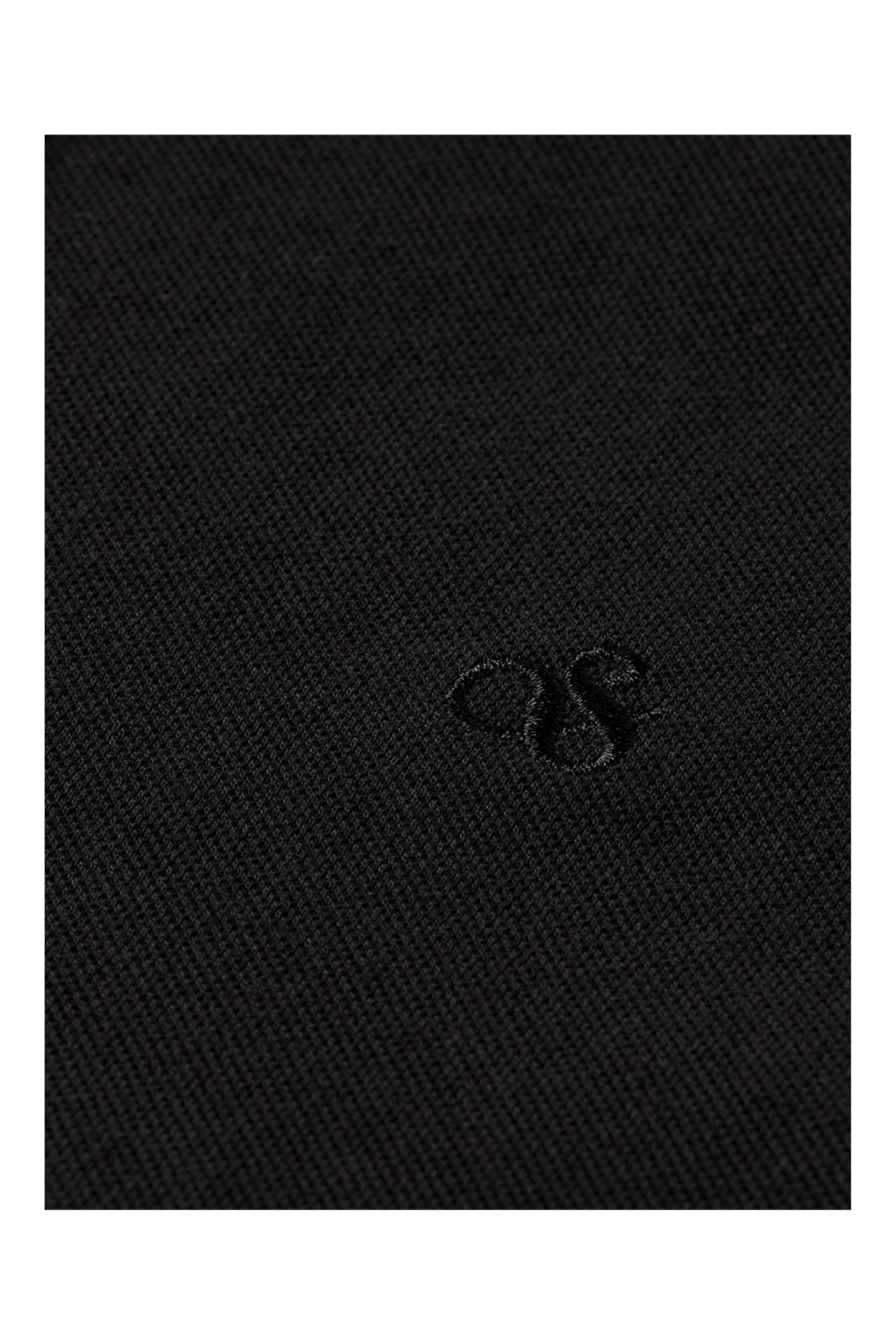 CHEST LOGO REGULAR-FIT PIQUE POLO BLACK 7
