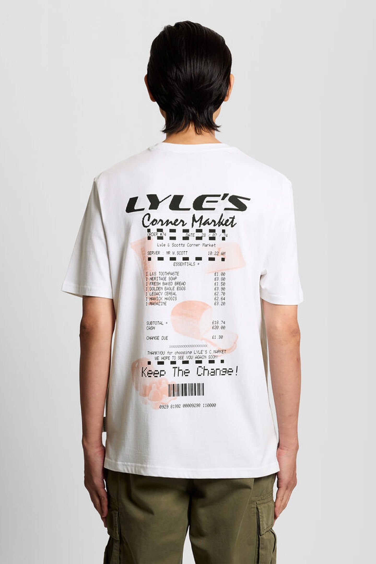 RECEIPT GRAPHIC T-SHIRT WHITE 2