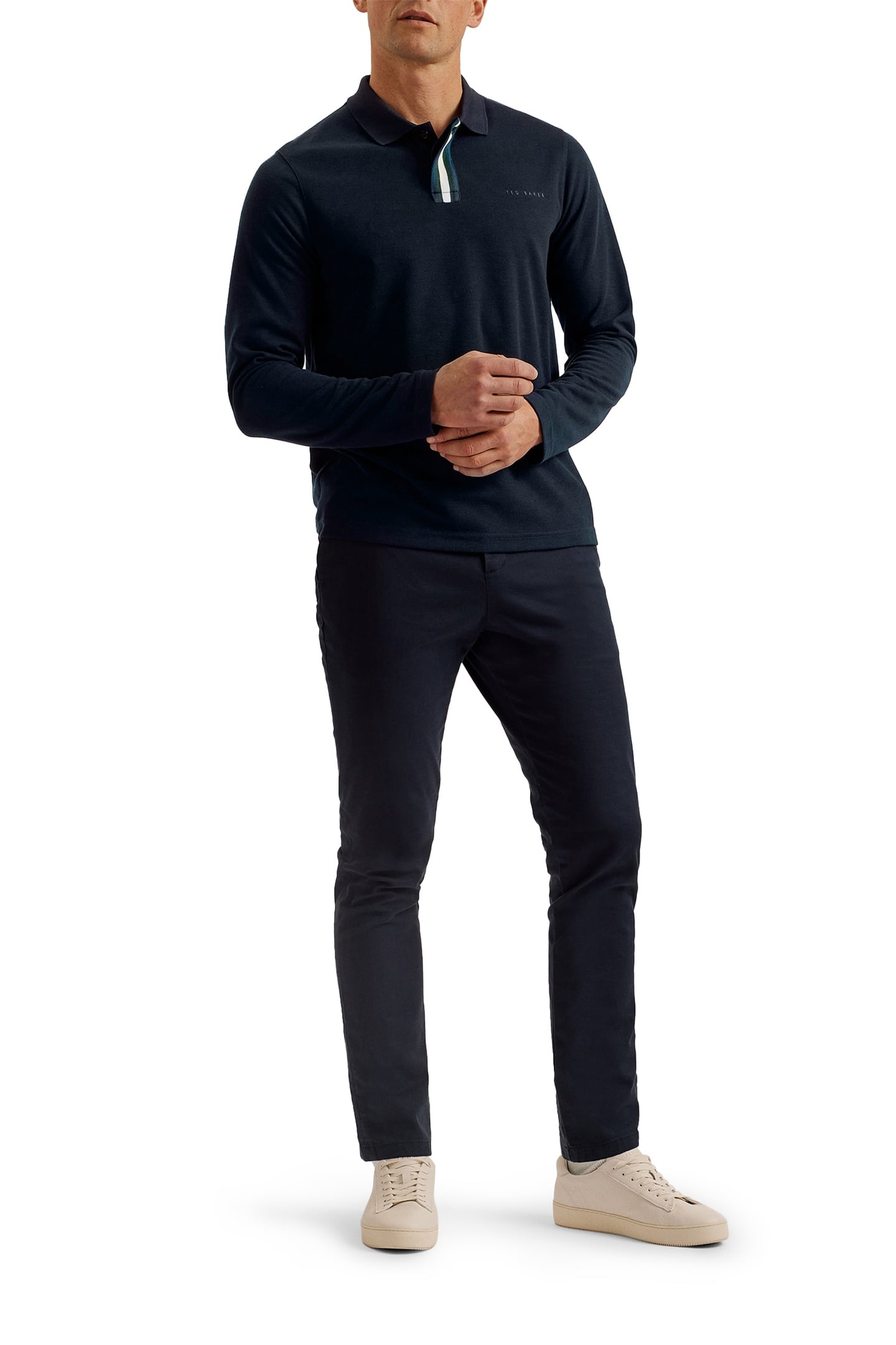 PACTO LS BRANDED POLO NAVY 3