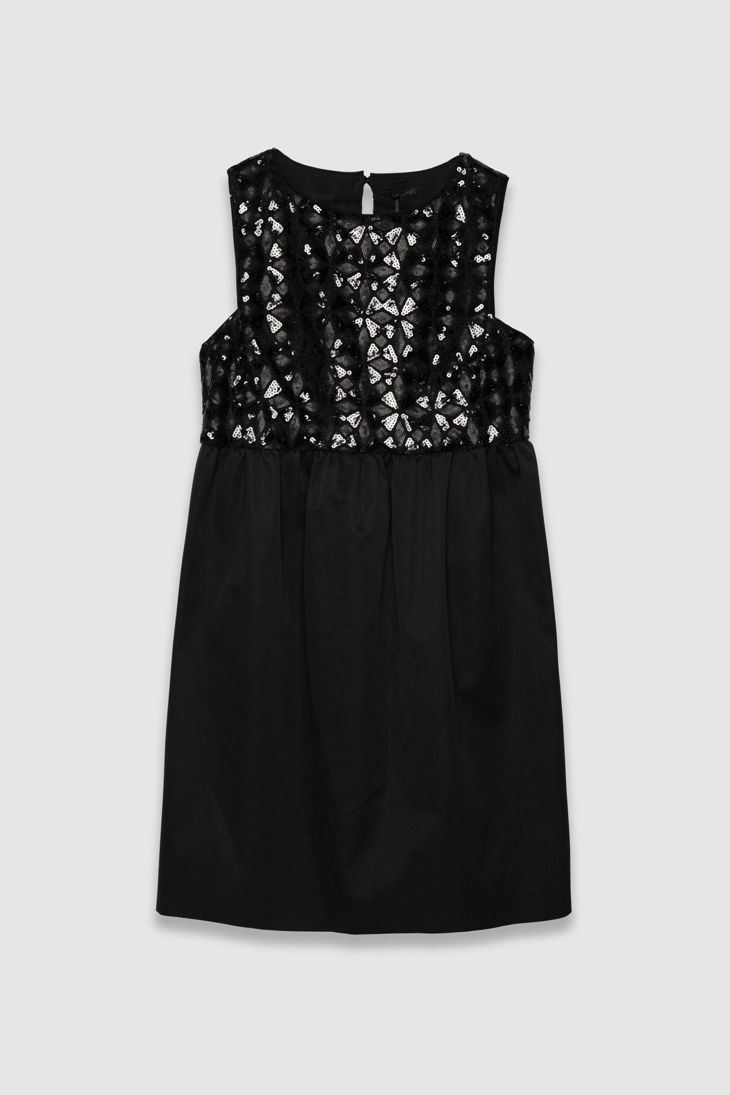 BLACK DRESS WITH GRAPHIC SEQUIN EMBROIDERY 4