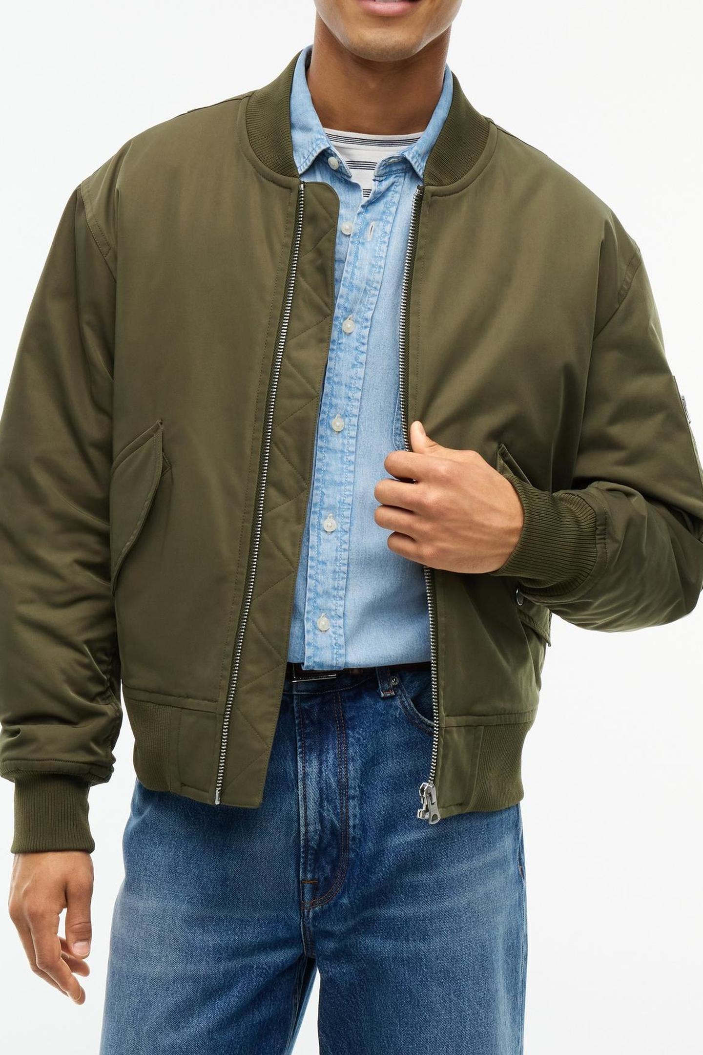 PADDED BOMBER JACKET GREEN 1