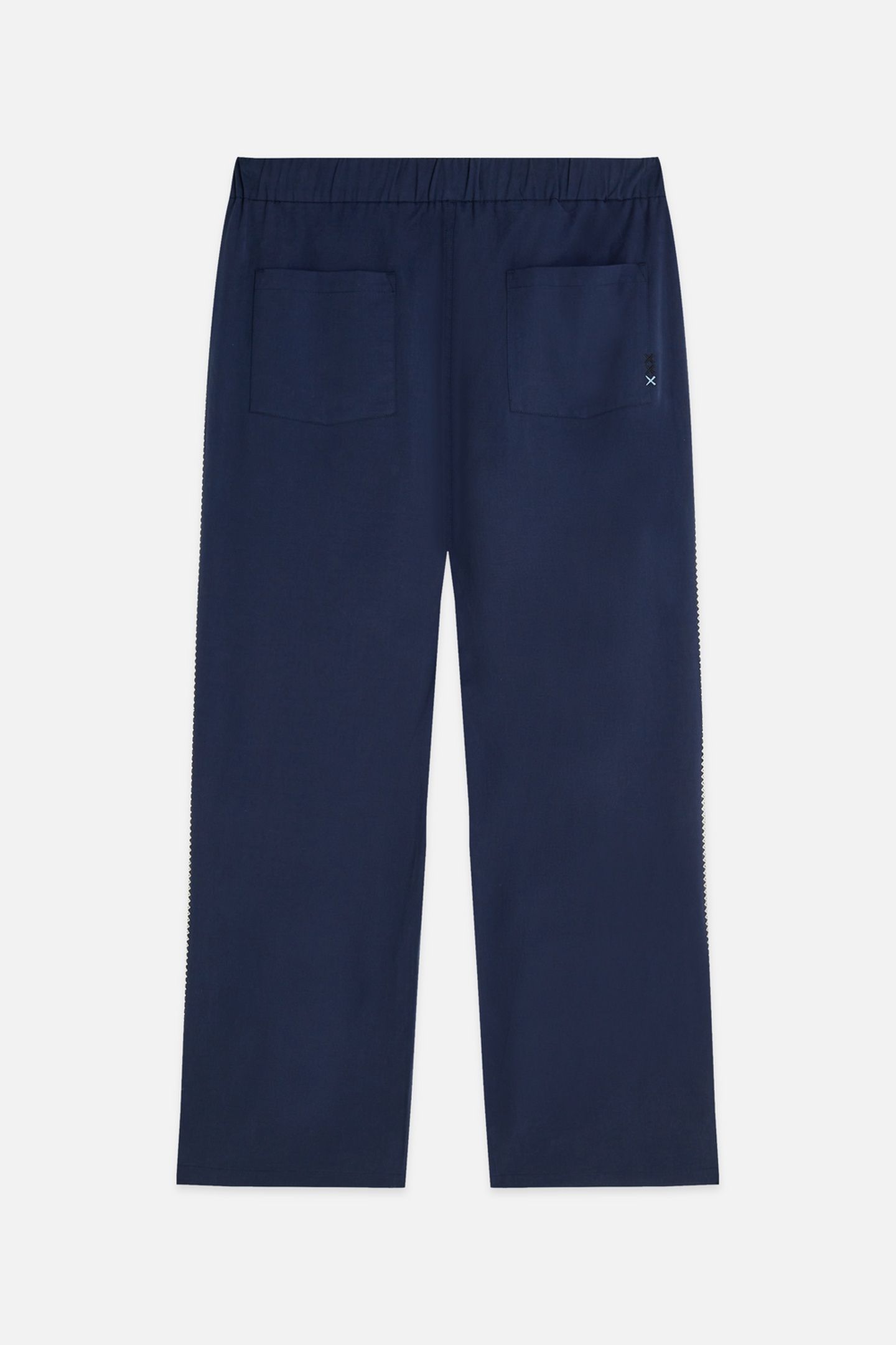 OTIS EMBROIDERED COTTONTENCEL RELAXED STRAIGHTFIT JOGGER NAV 2
