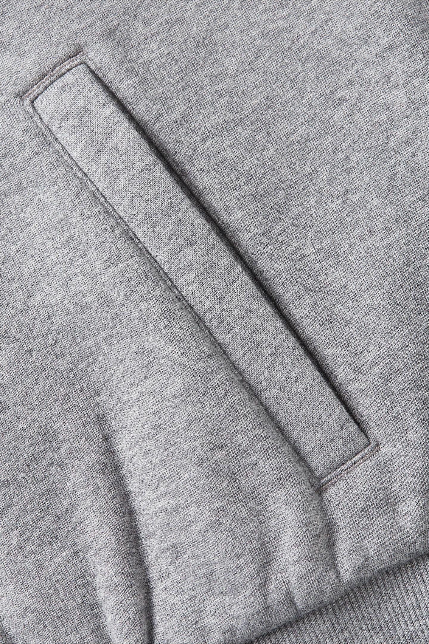 VARSITY FLEECE BOMBER MED HEATHER GREY 3
