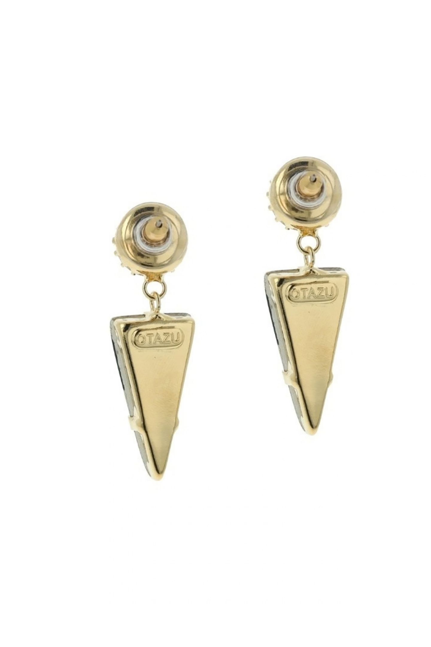 POLYGON EARRINGS GREEN 2
