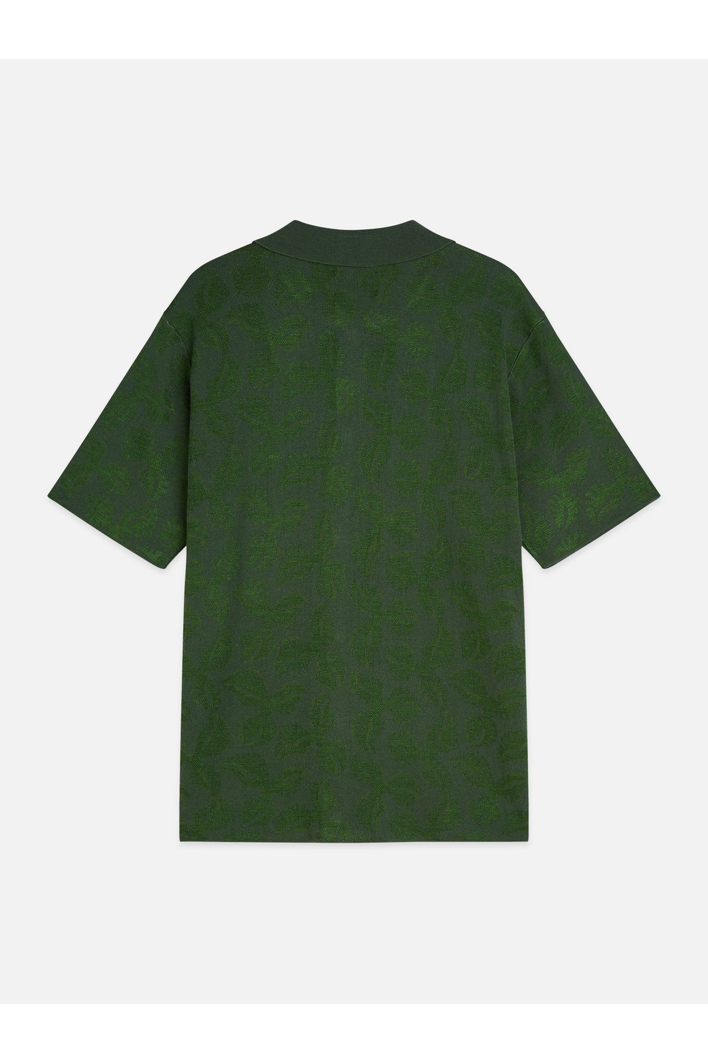 TONEONTONE KNITTED SHORT SLEEVE SHIRT DARK GREEN 5