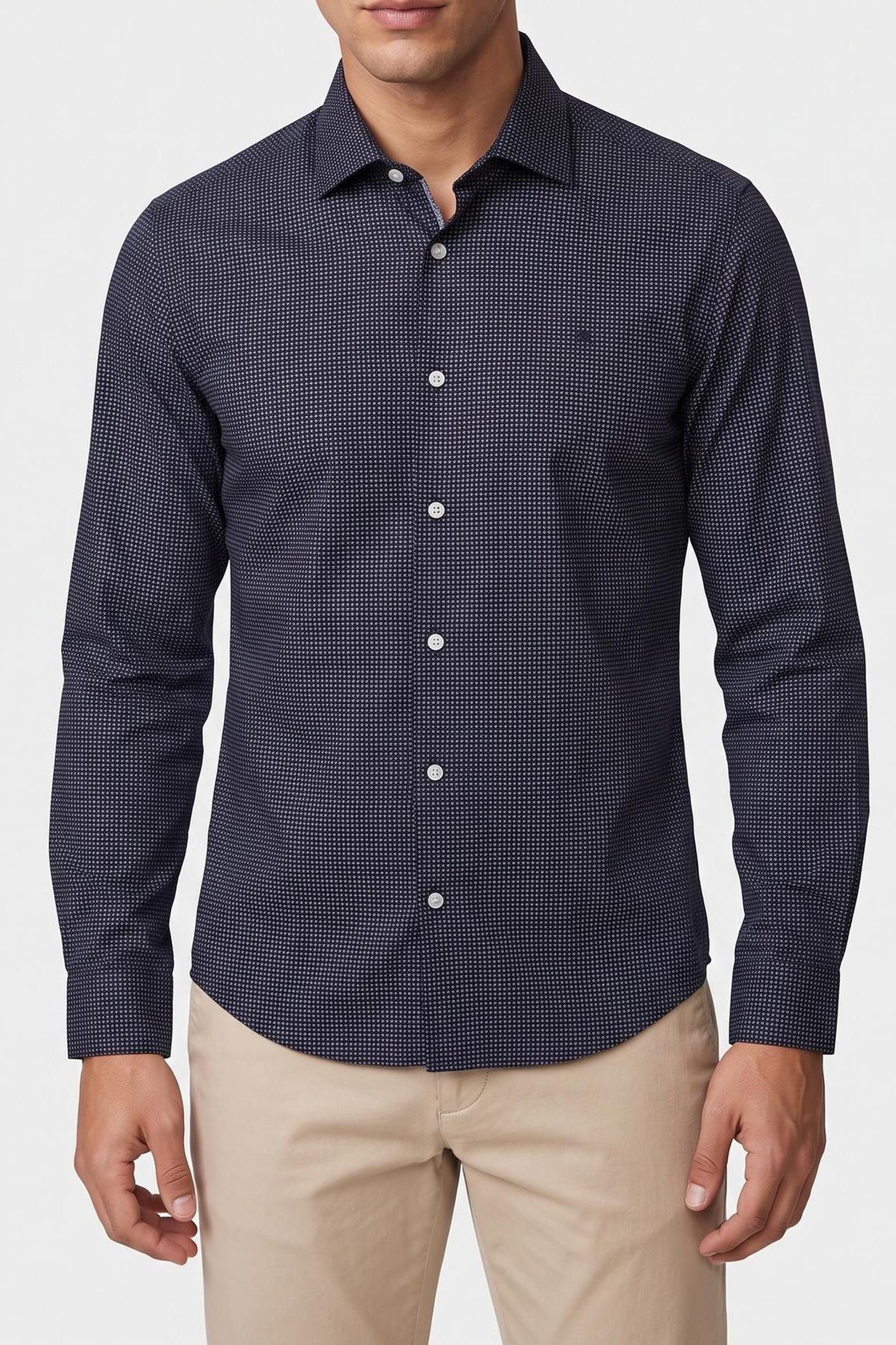 SLM ENT CLASSIC SHIRT NAVY 1