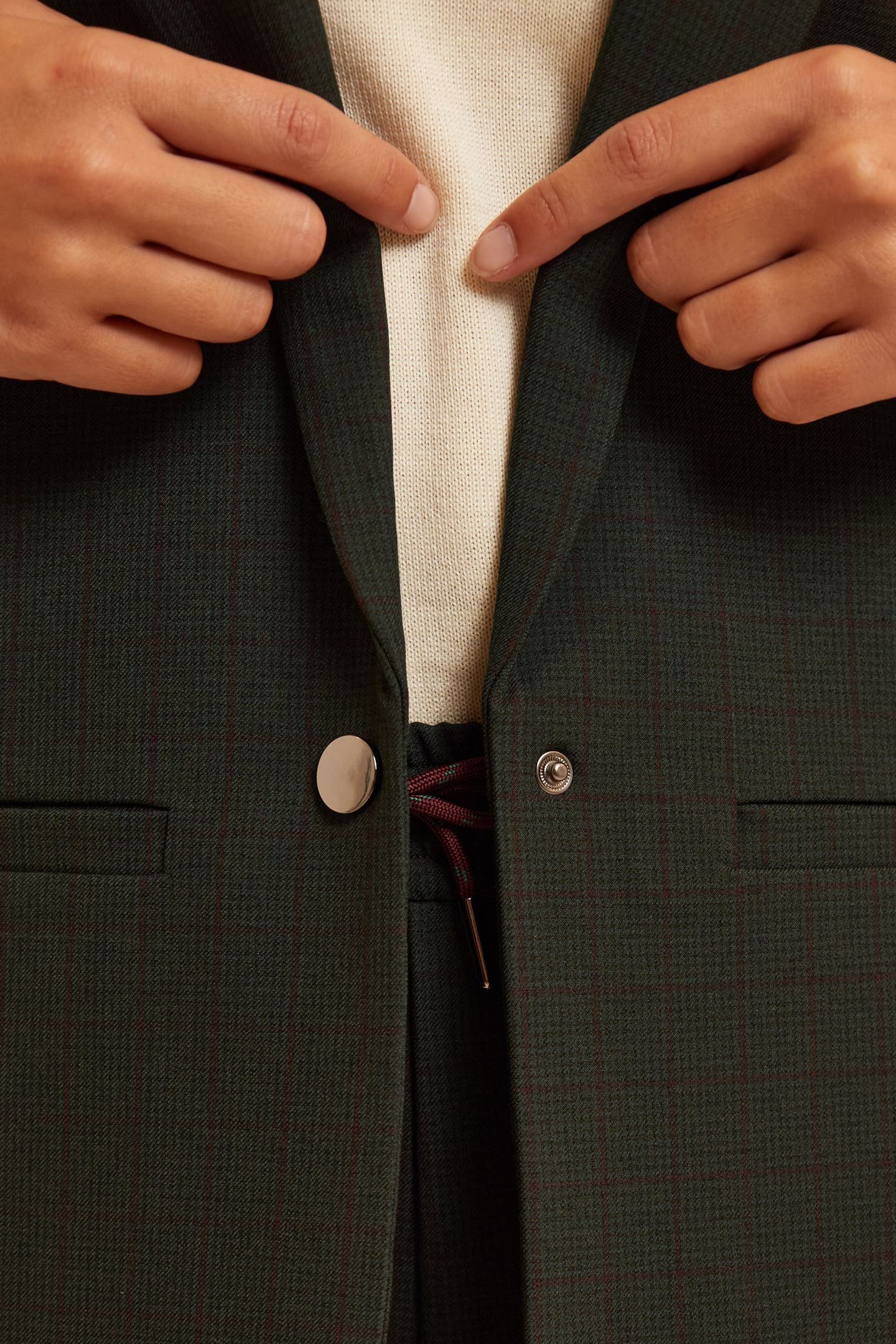 GREEN CHECKED SUIT JACKET 5