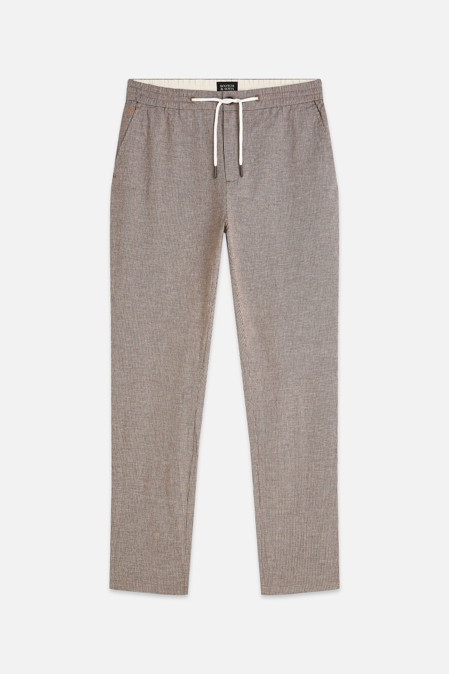 WARREN YARNDYED COTTON/LINEN REGULAR STRAIGHTFIT JOGGER MEDI 1