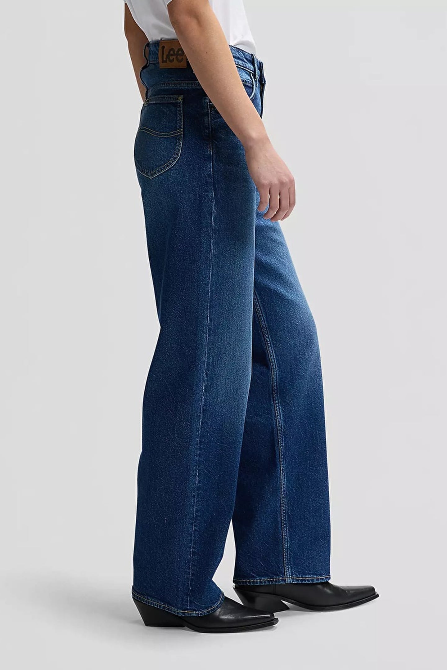 RIDER LOOSE NAVY CAST LOOSE STRAIGHT JEANS DENIM BLUE 4