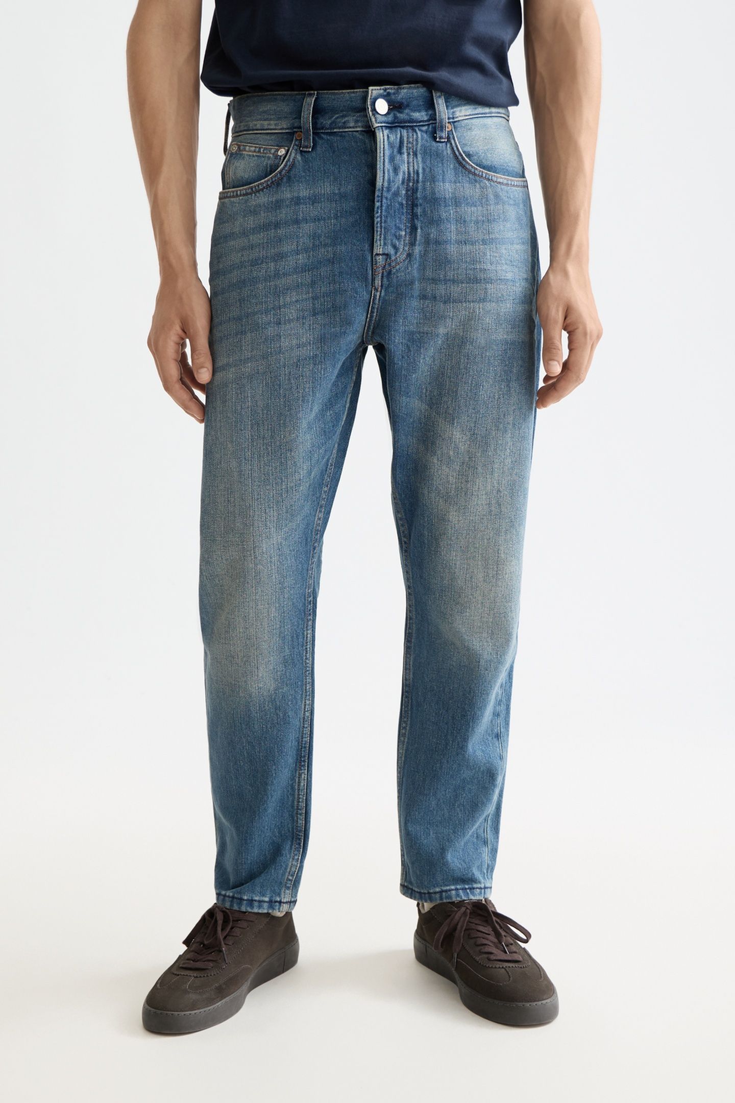 DEAN LOOSE TAPERED-FIT JEANS NAVY 1