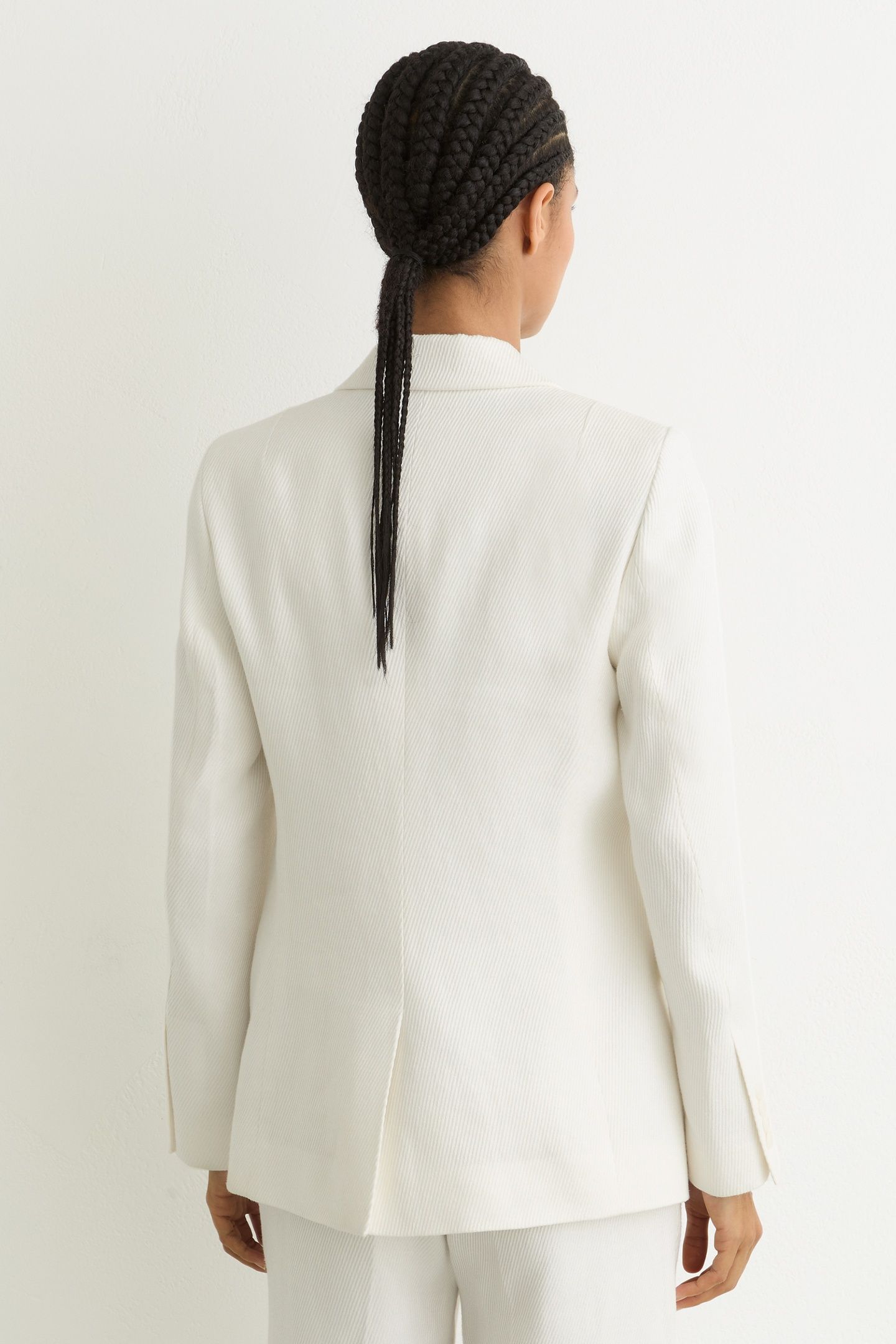 SB LINEN BLEND SUIT JACKET WHITE 2