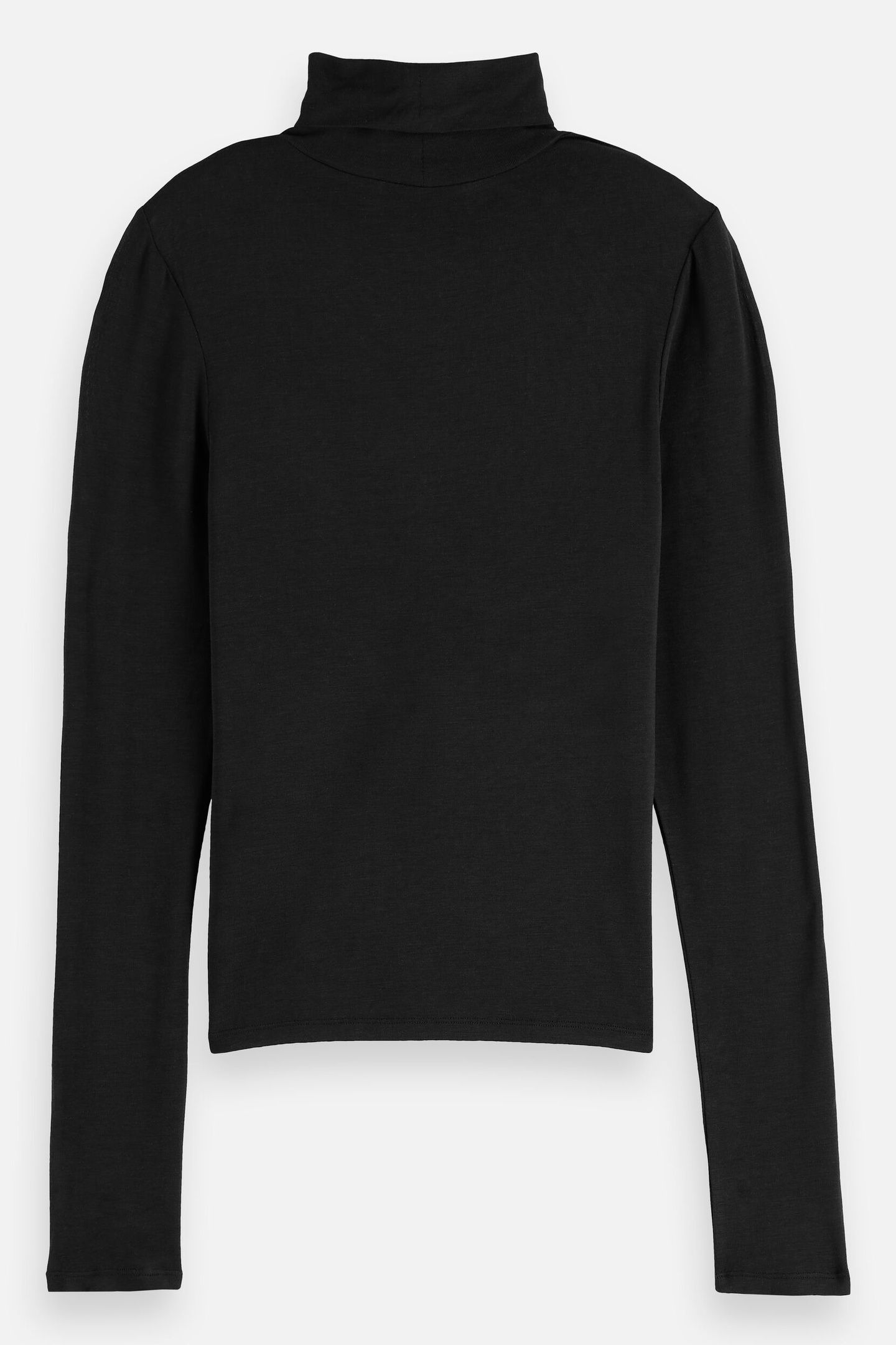 CORE ROLL UP NECK LONG SLEEVE T-SHIRT BLACK 5
