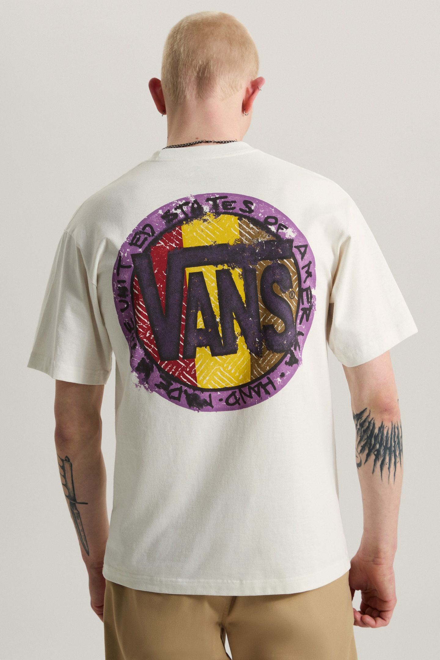 BLOTCHED CIRCLE SS TEE MARSHMALLOW 2