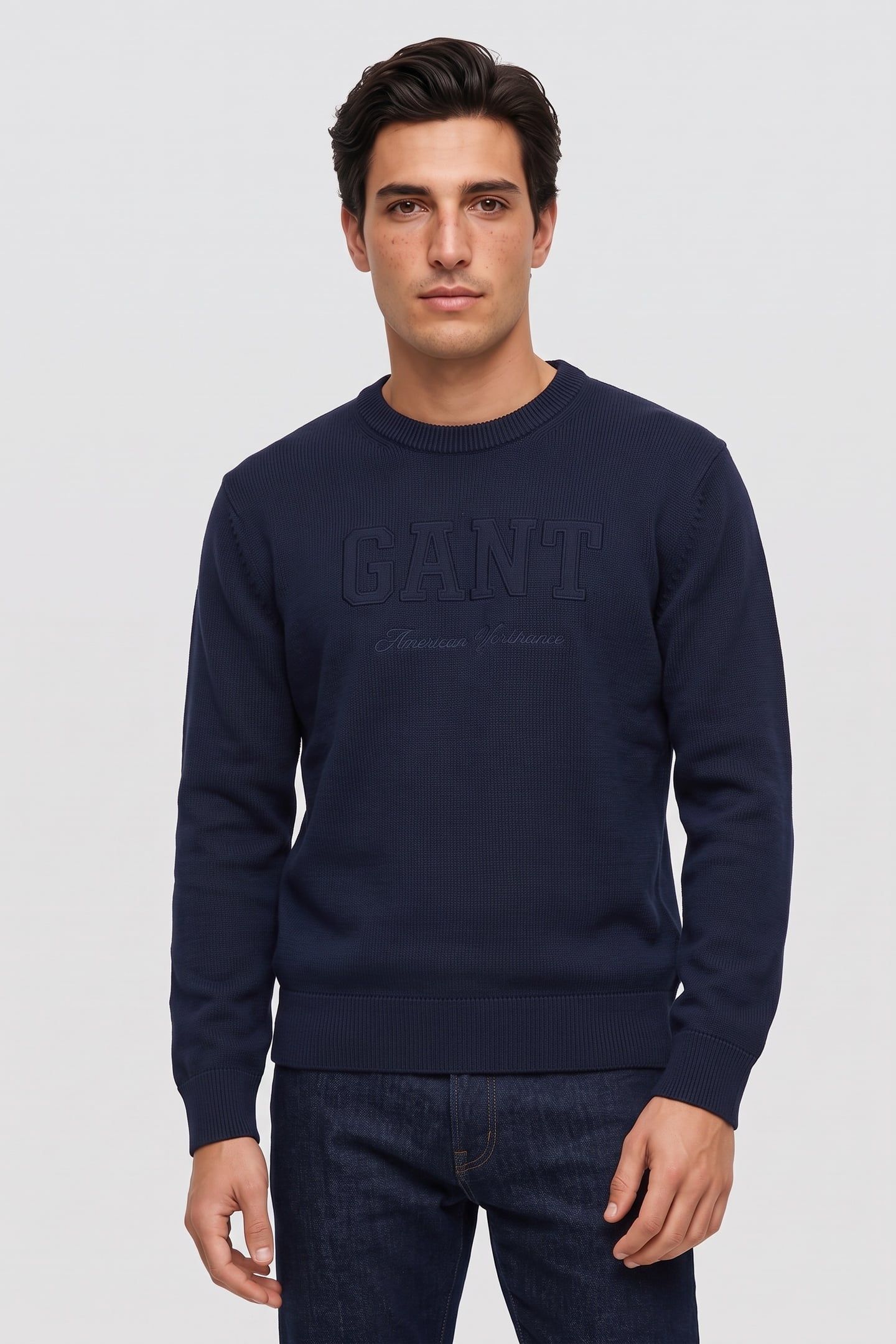 TONAL GRAPHIC C-NECK EVENING BLUE 1