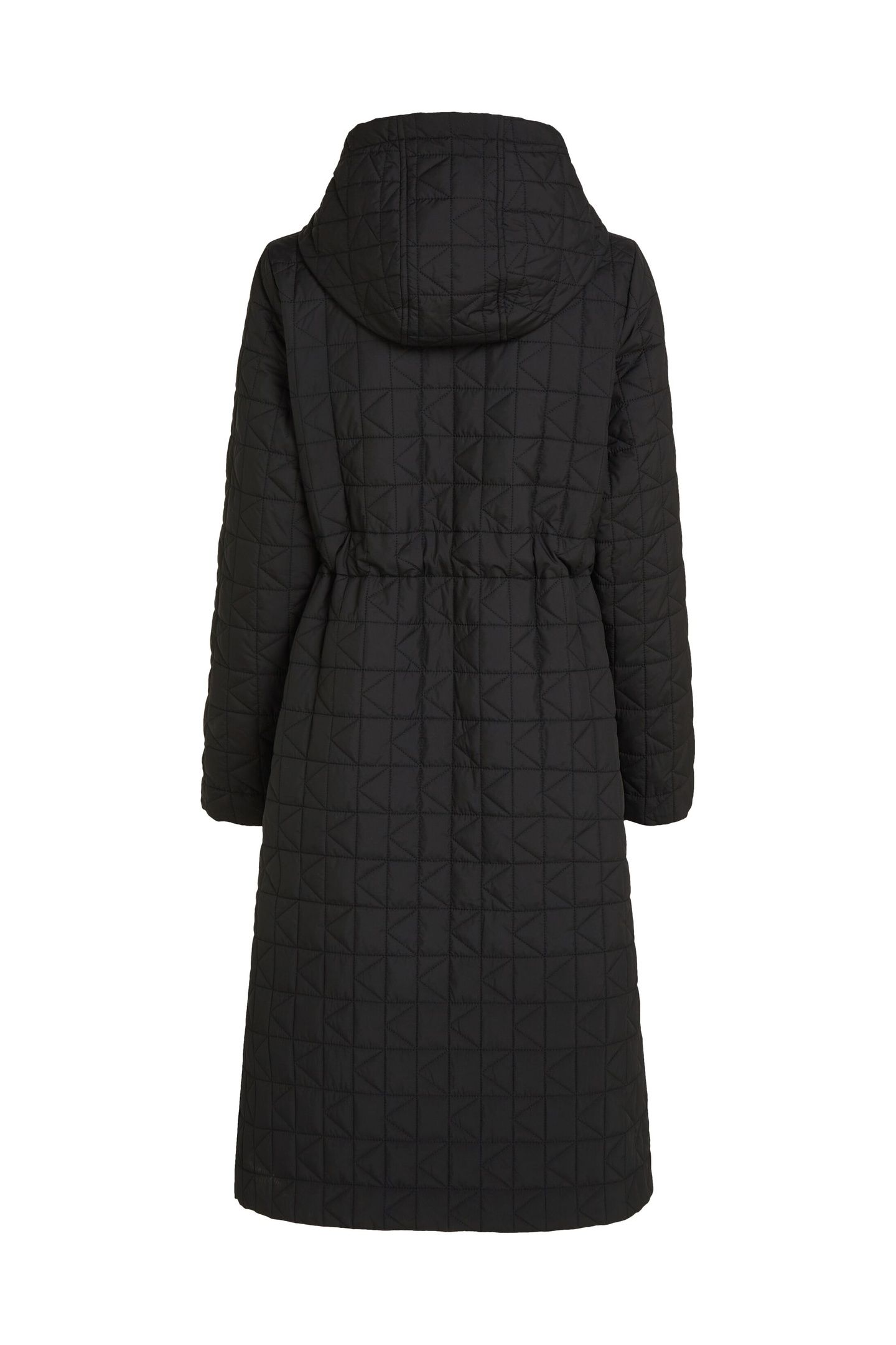 QUILTED MID LENGTH PARKA BLACK 2