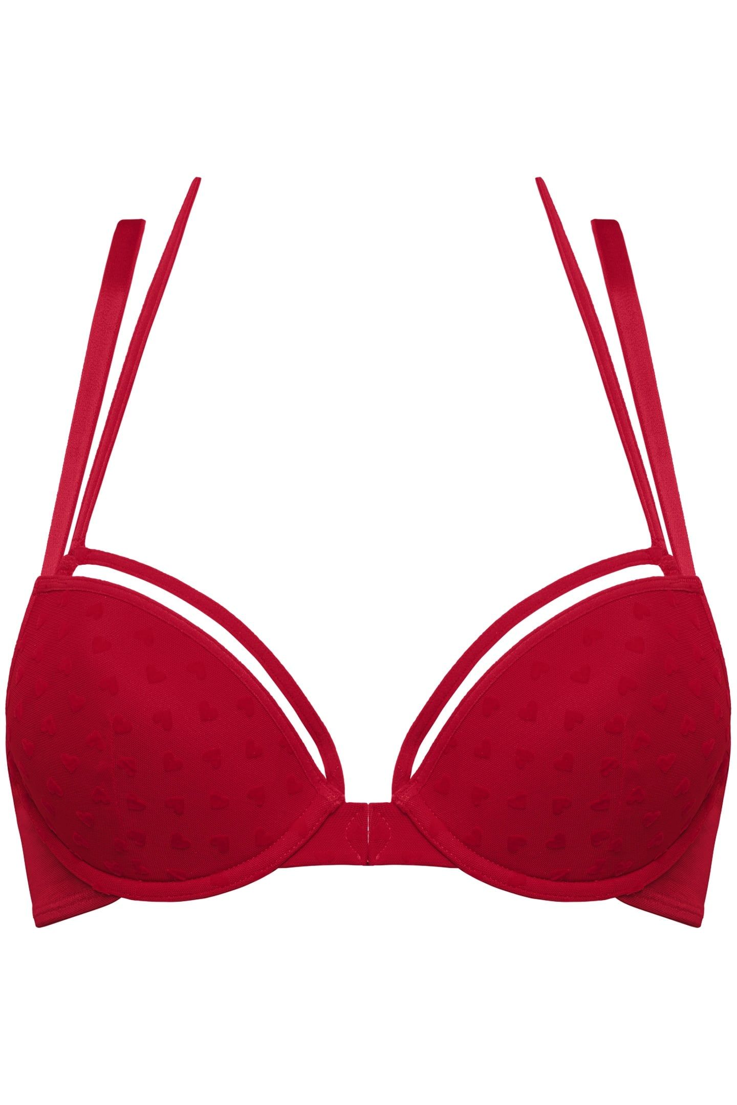 THE ART OF LOVE RED HEART PUSH UP BRA 3