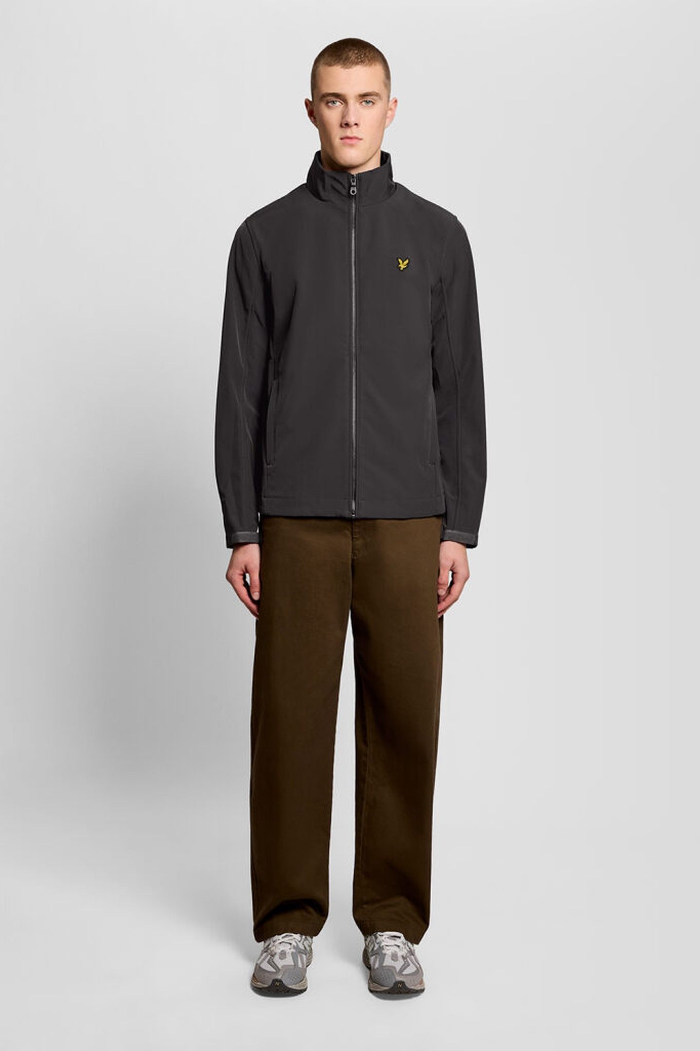 MESH BACK SOFTSHELL FUNNEL NECK JACKET GUNMETAL 3